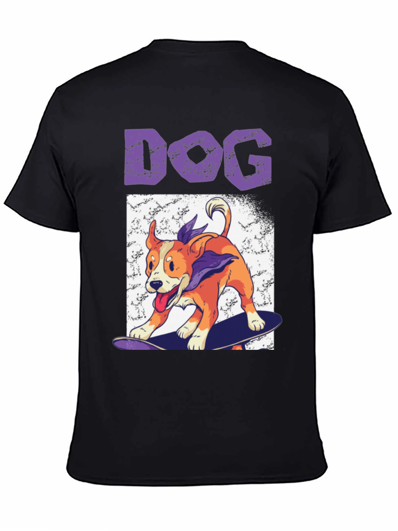 Skateboarding Dog Graphic Tee - Cool Casual Wear