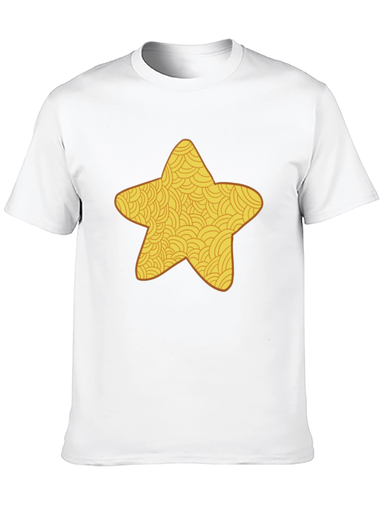 Golden Star Graphic Black T-Shirt
