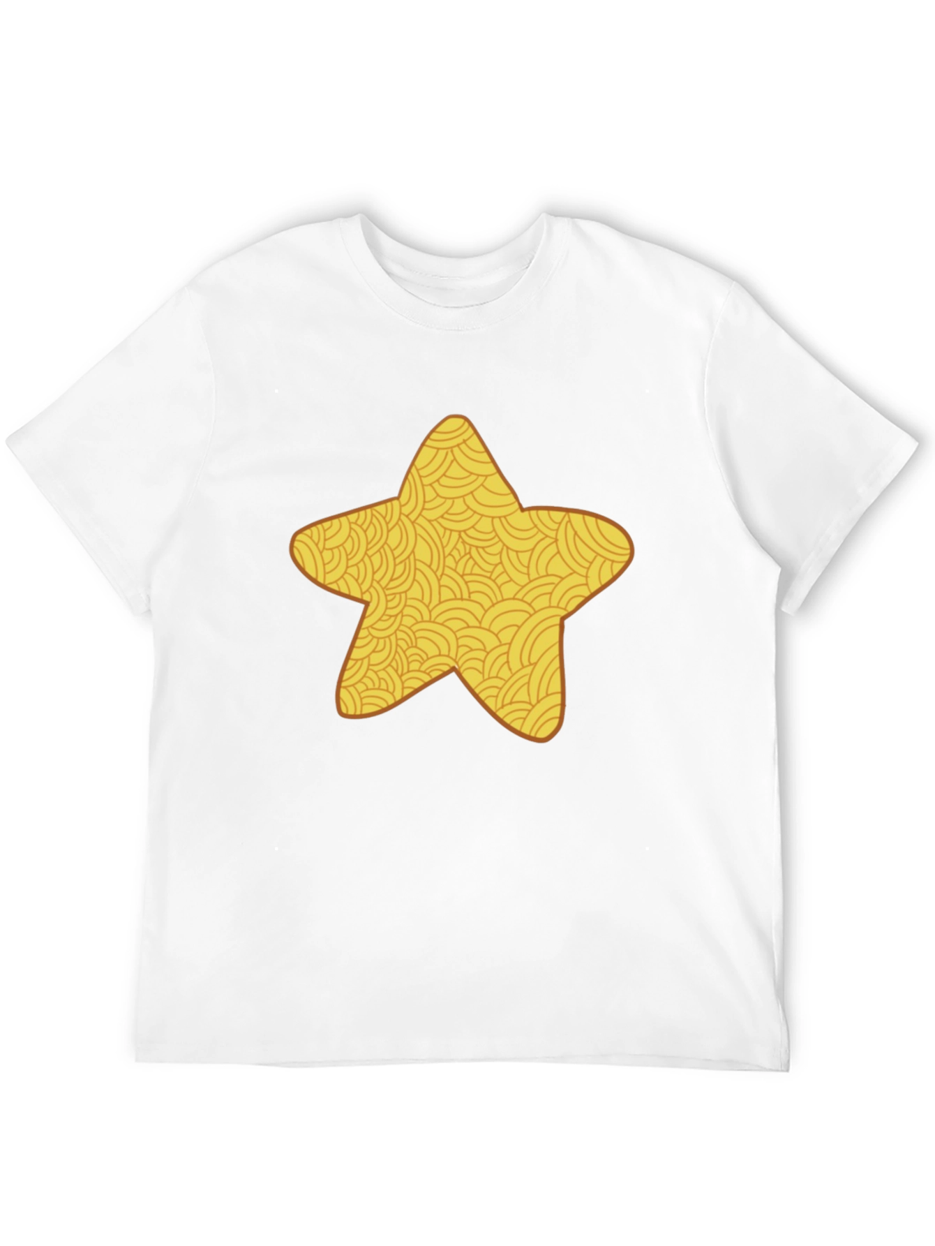 Golden Star Graphic Black T-Shirt