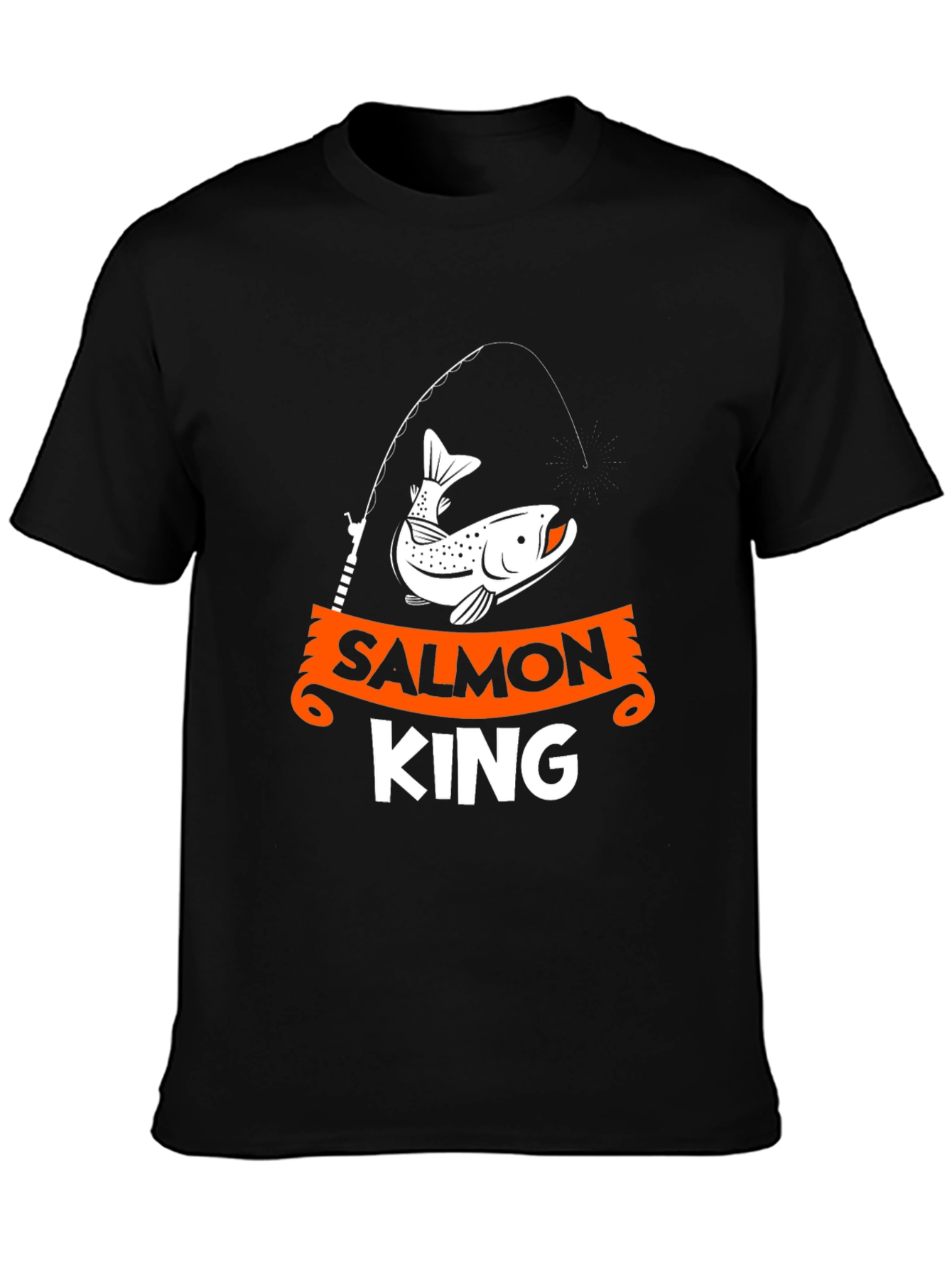 Salmon King Graphic Tee - Fishing T-Shirt