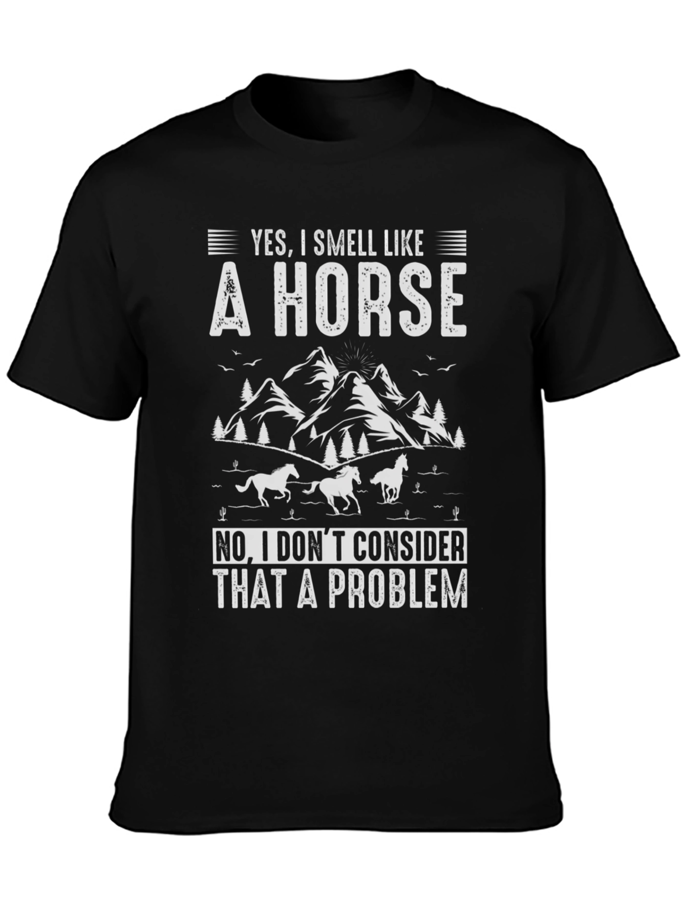 Funny Horse Smell Graphic T-Shirt