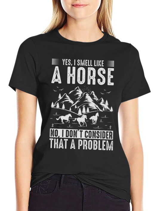 Funny Horse Smell Graphic T-Shirt