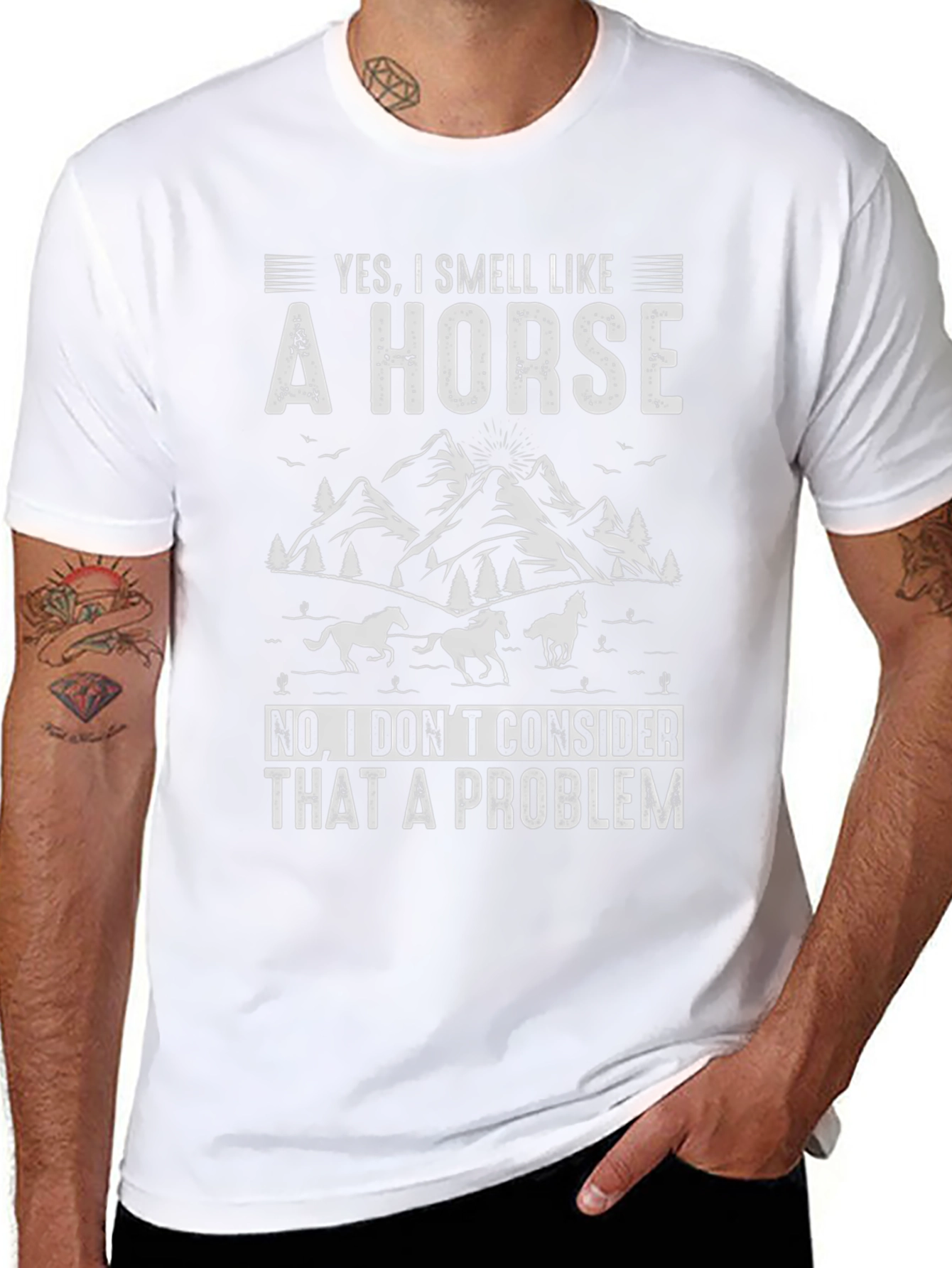 Funny Horse Smell Graphic T-Shirt