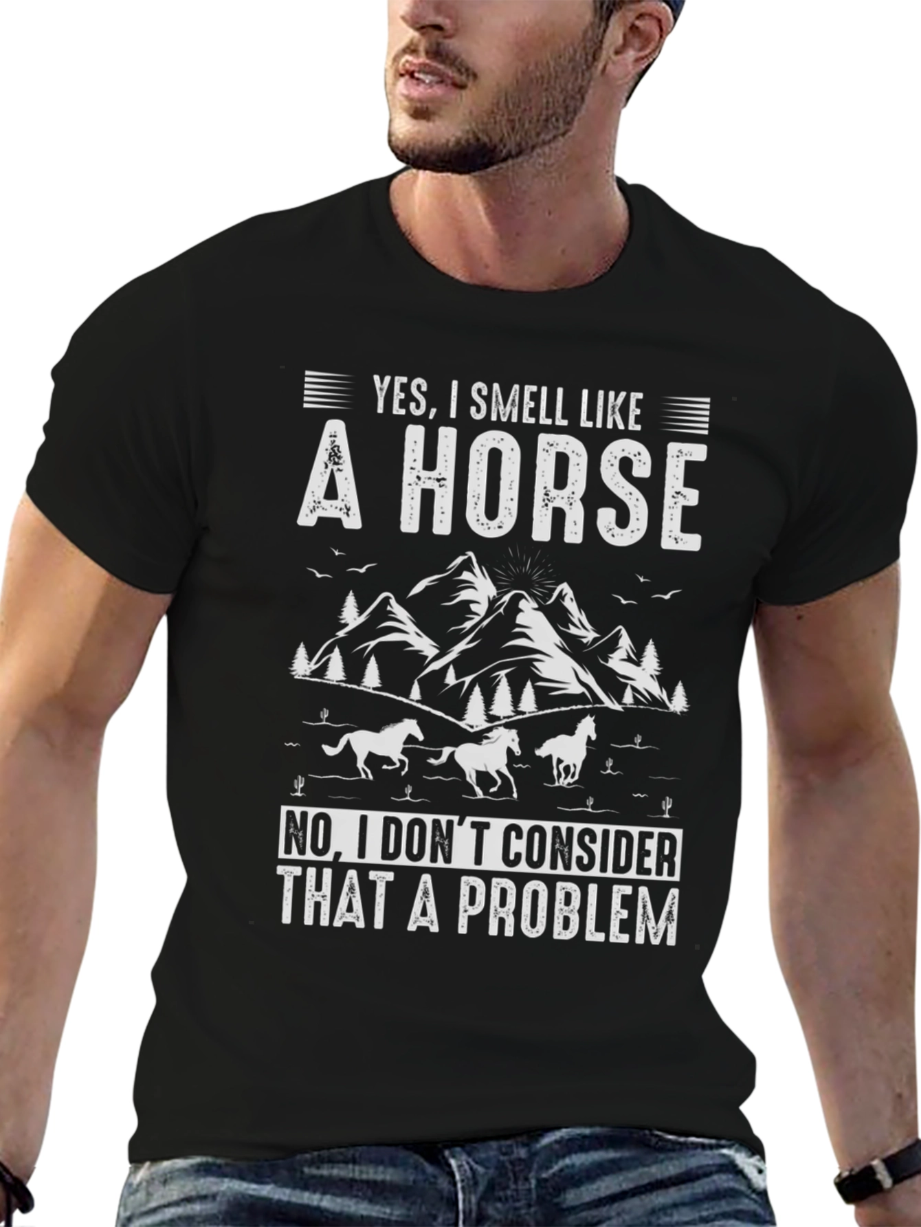 Funny Horse Smell Graphic T-Shirt