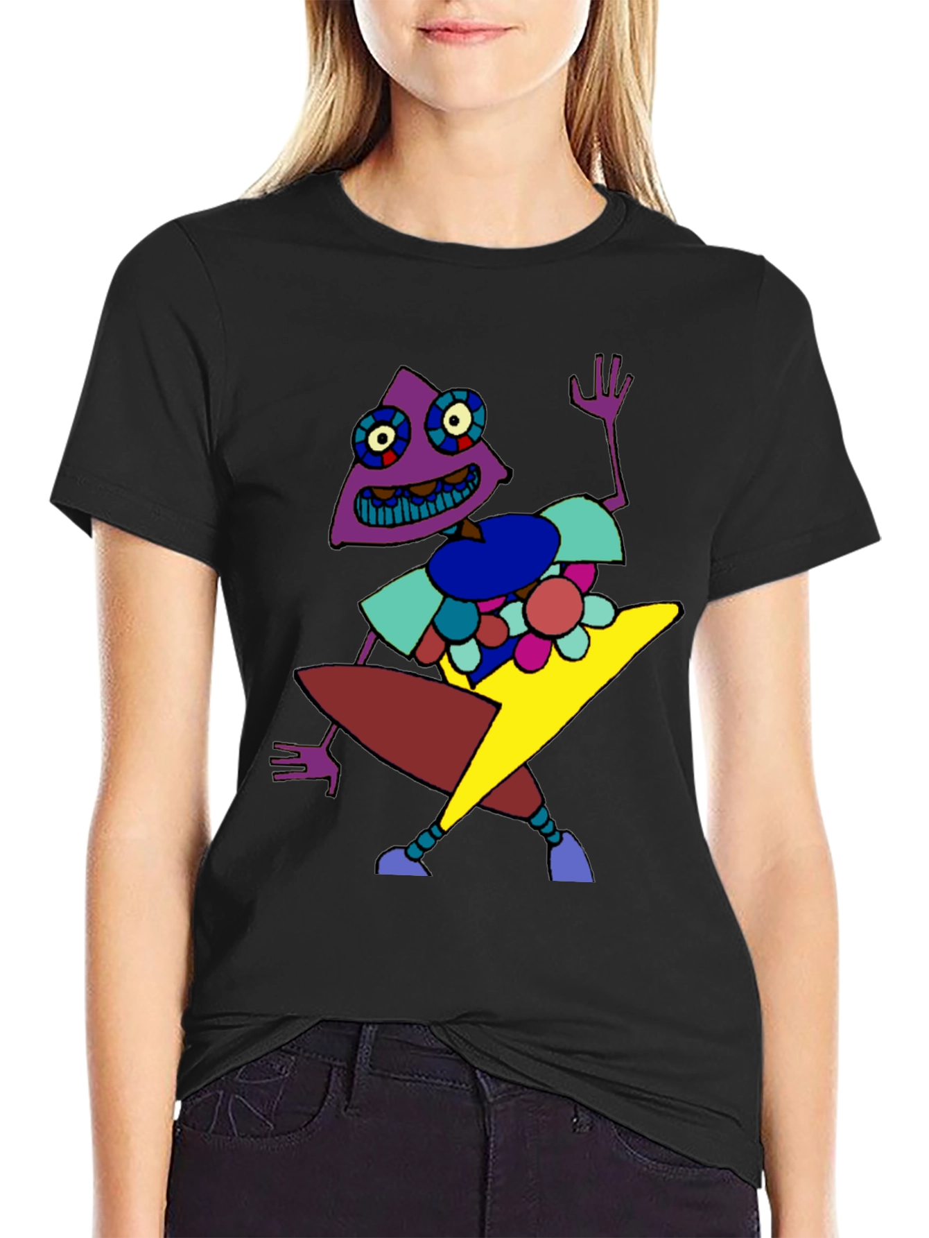 Funky Abstract Graphic Print T-Shirt