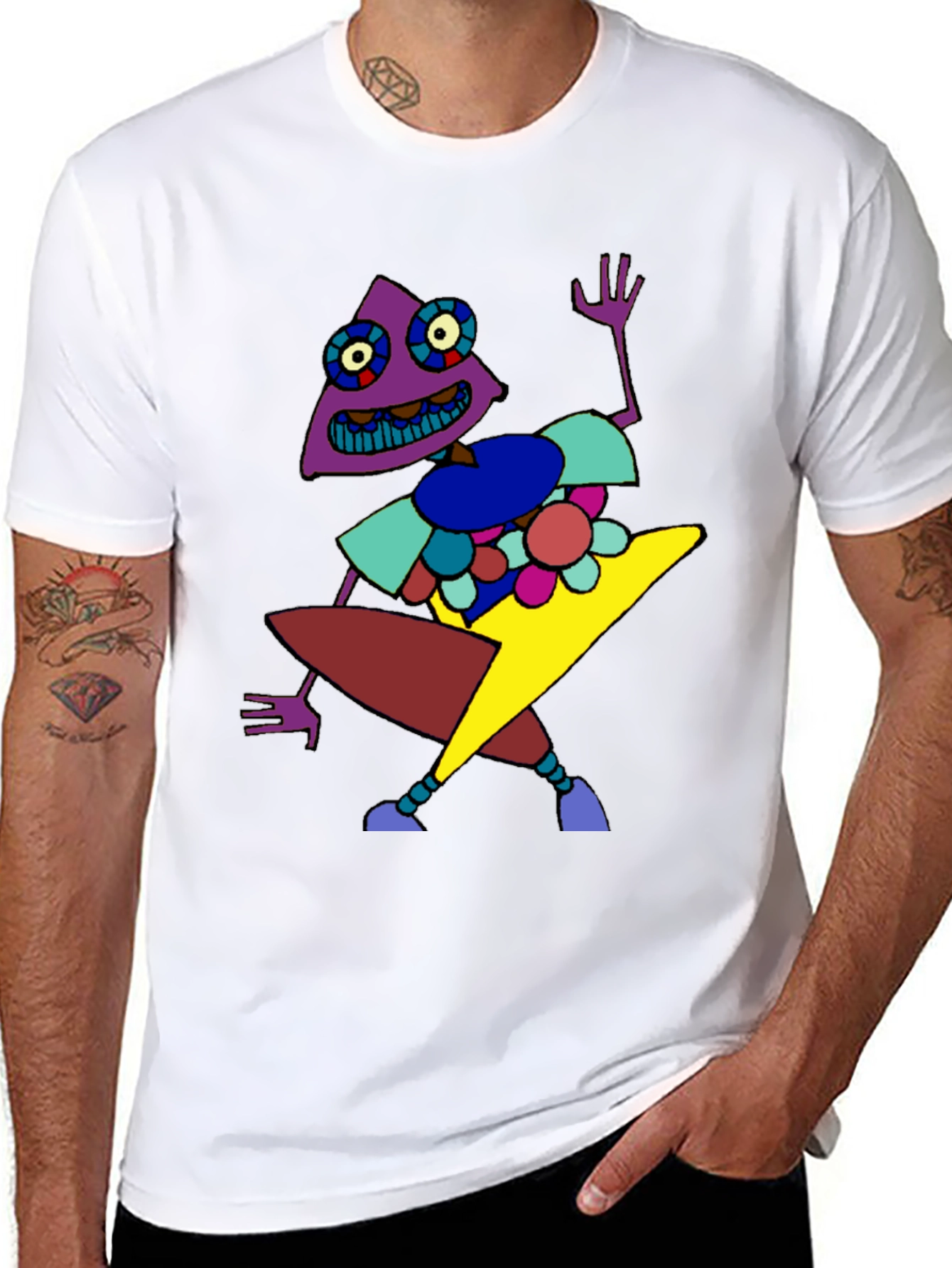 Funky Abstract Graphic Print T-Shirt