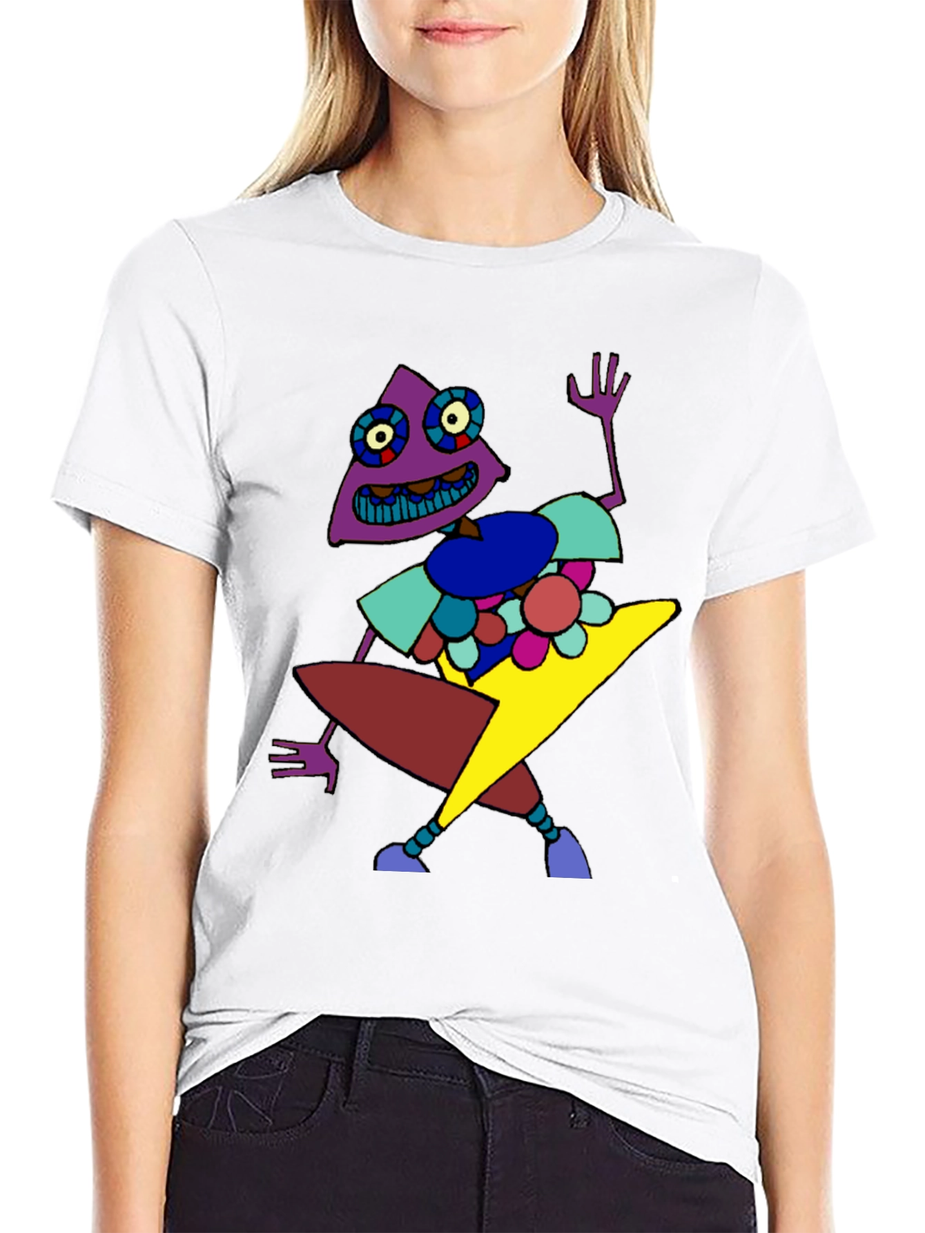 Funky Abstract Graphic Print T-Shirt