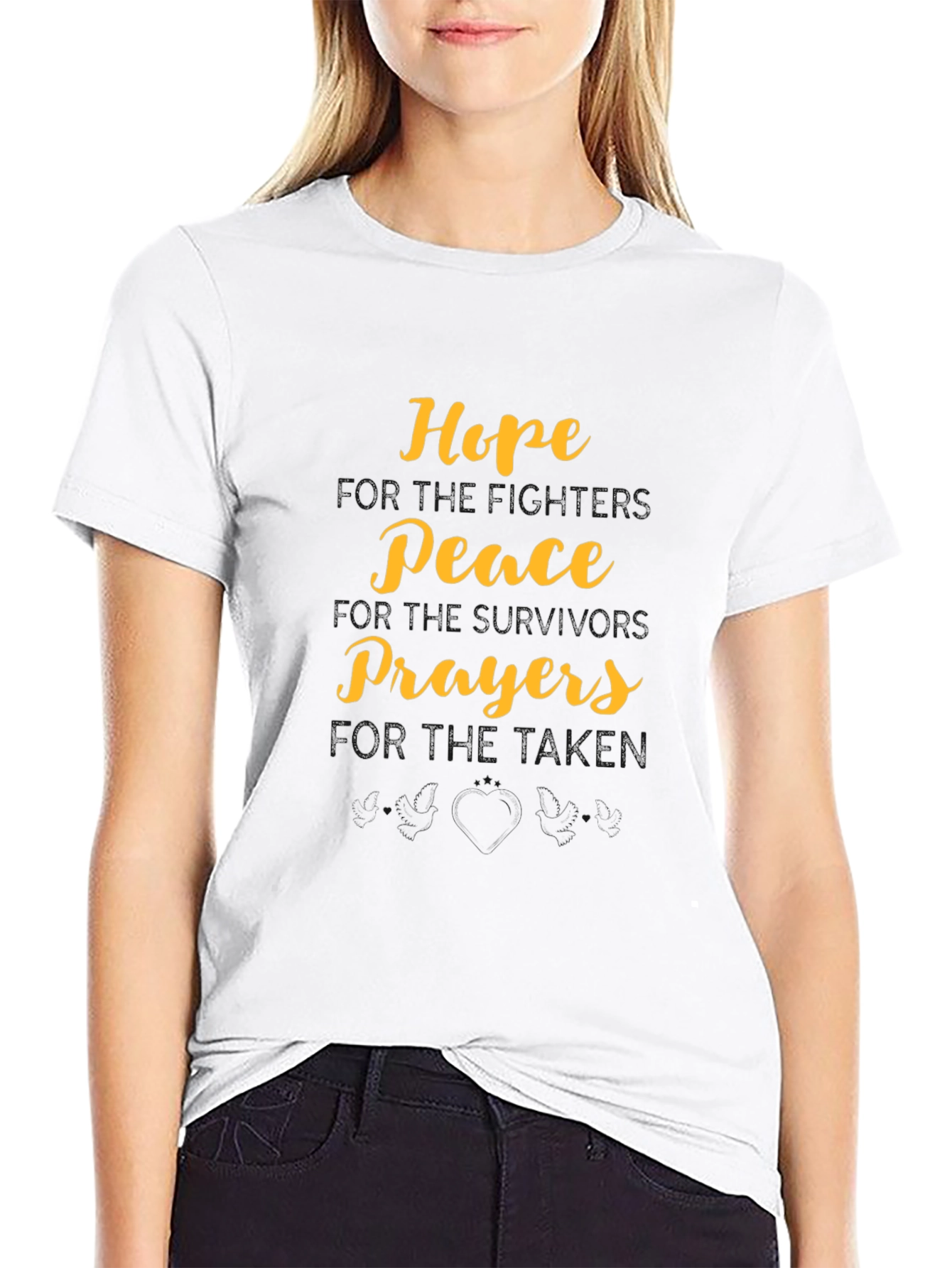 Hope Peace Prayers Graphic T-Shirt