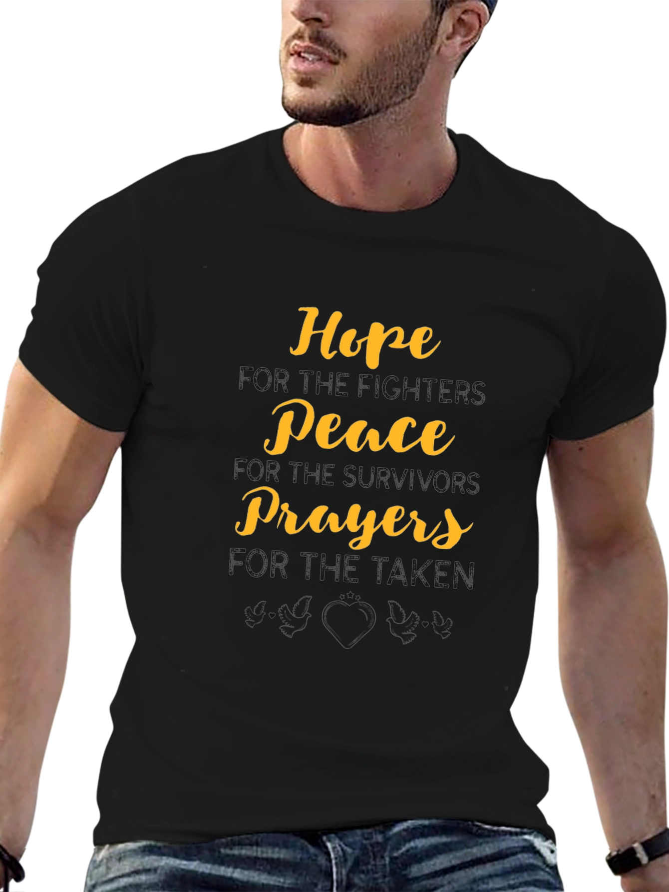 Hope Peace Prayers Graphic T-Shirt