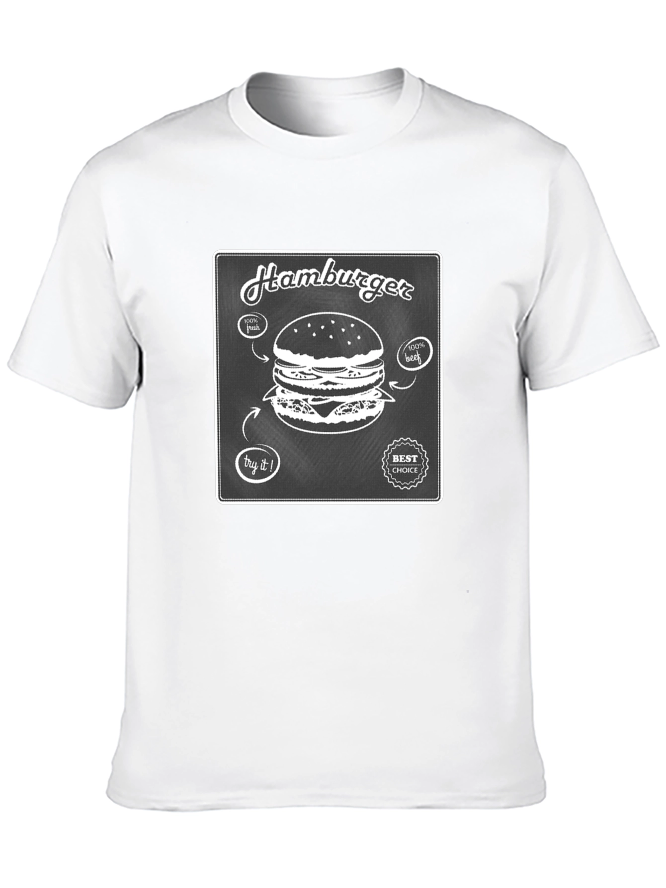 Hamburger Graphic T-Shirt - Foodie Fashion