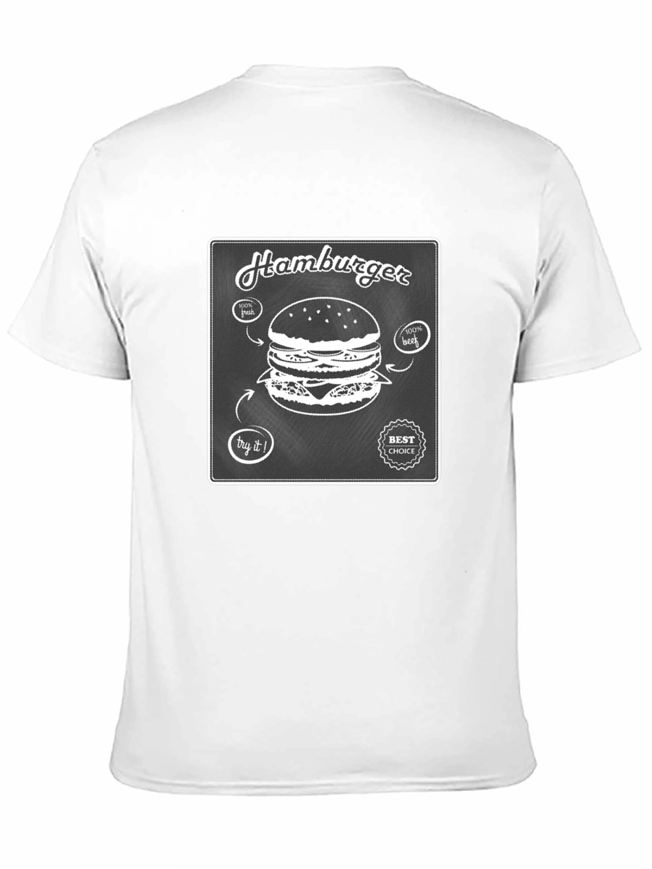 Hamburger Graphic T-Shirt - Foodie Fashion