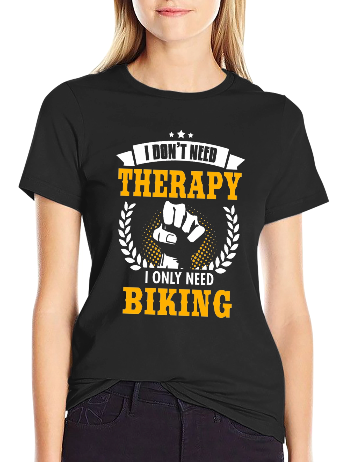 Biking Therapy Graphic Tee