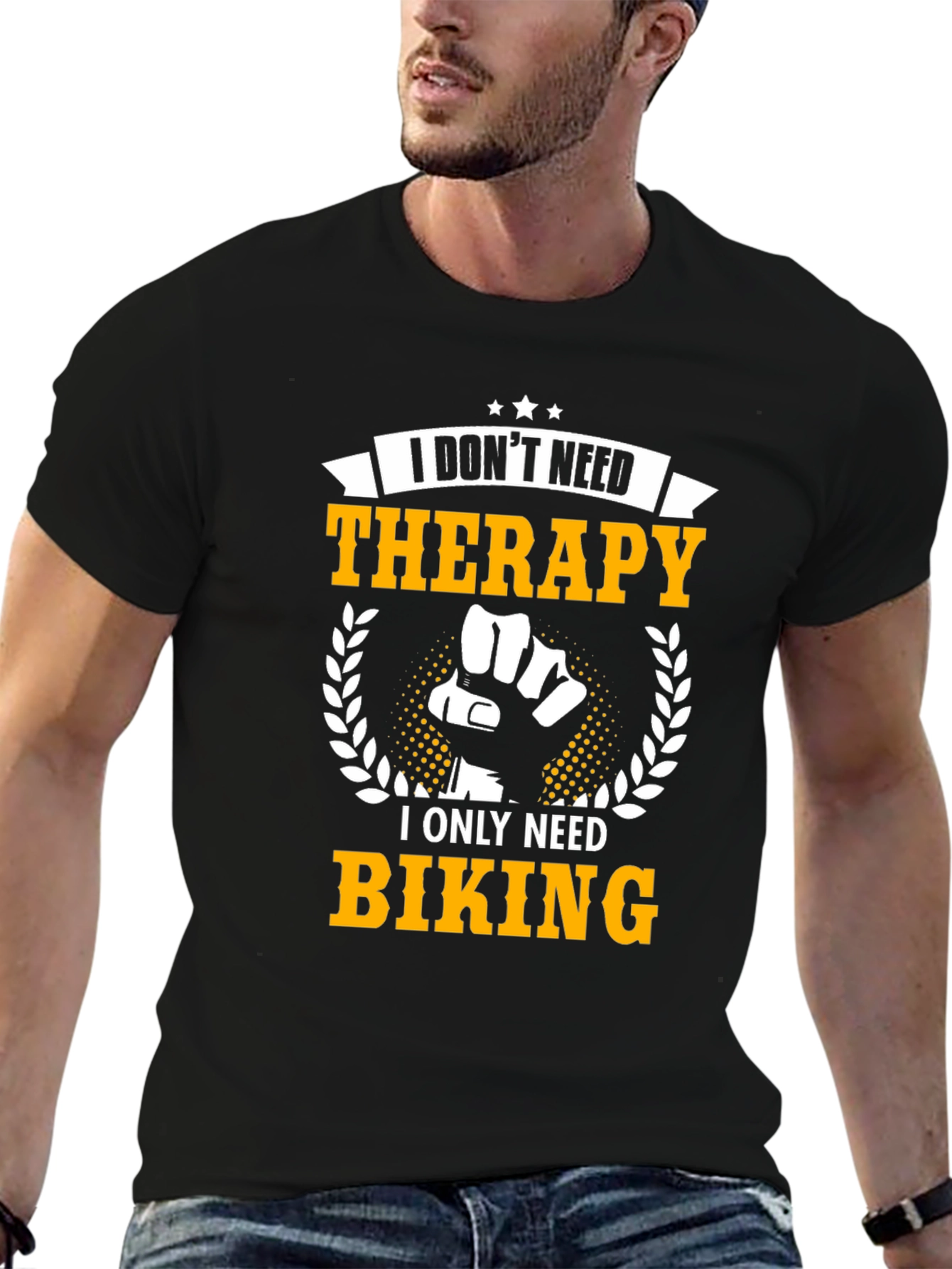 Biking Therapy Graphic Tee