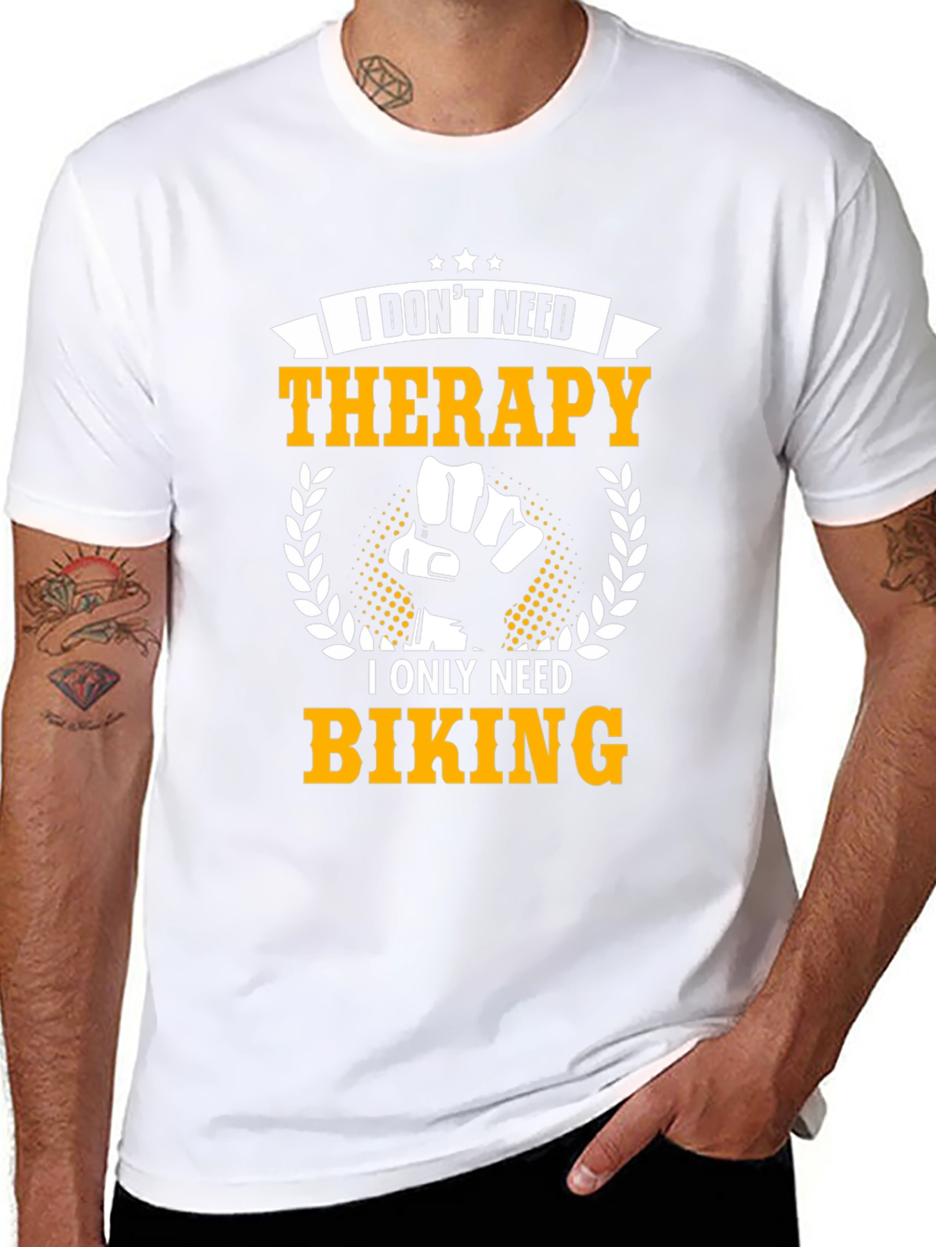 Biking Therapy Graphic Tee