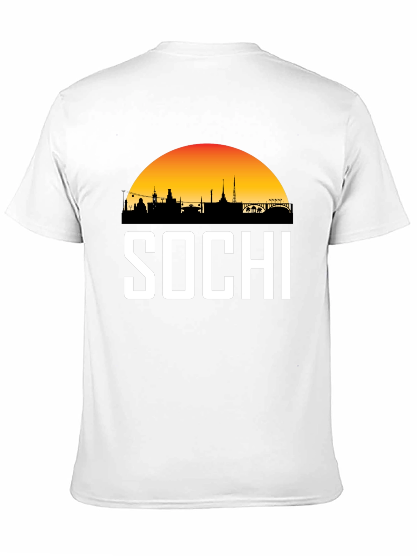 Sochi Skyline T-Shirt - Black Graphic Tee