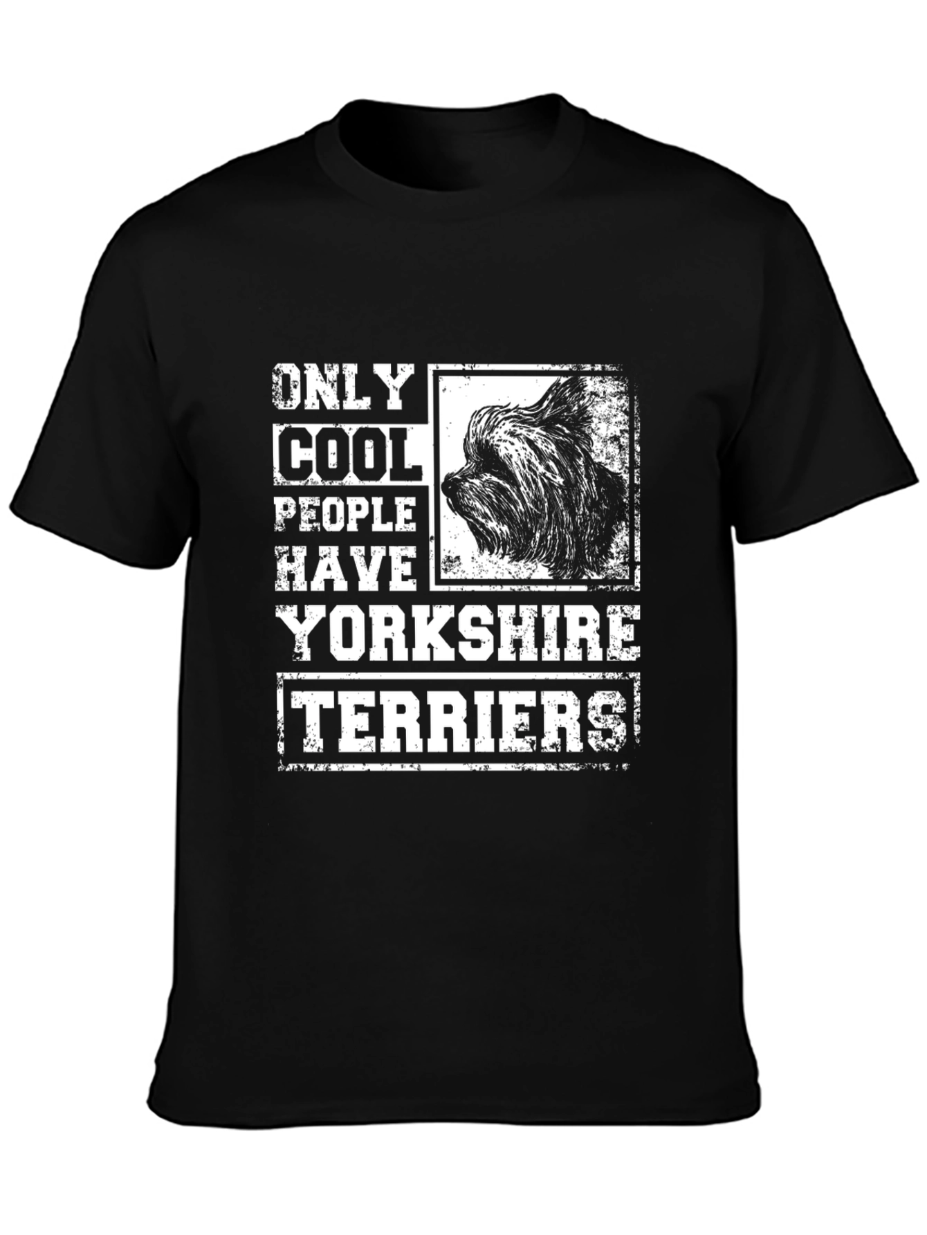 Cool People Have Yorkie T-Shirt - Black
