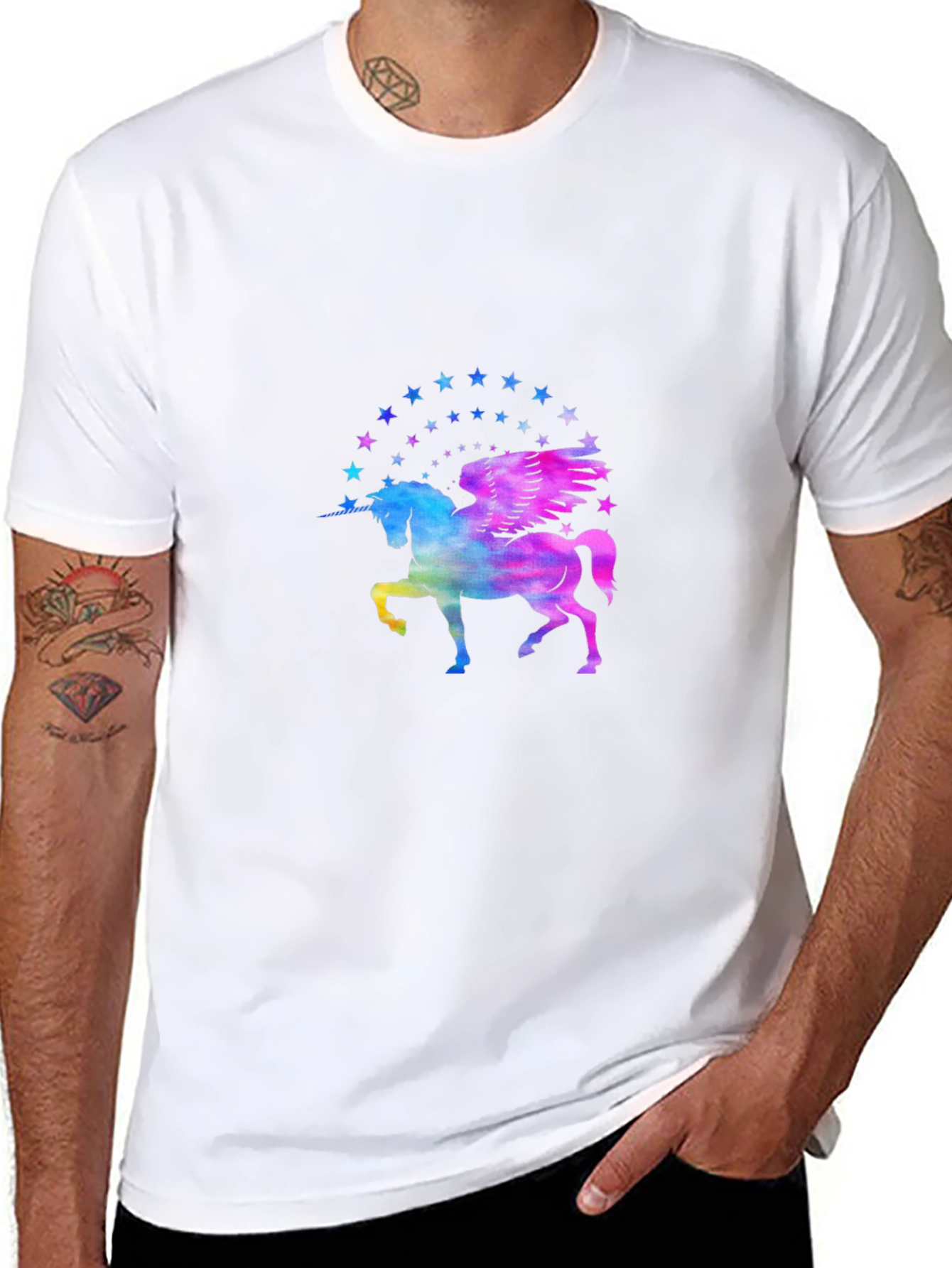 Unicorn Stars Graphic T-Shirt
