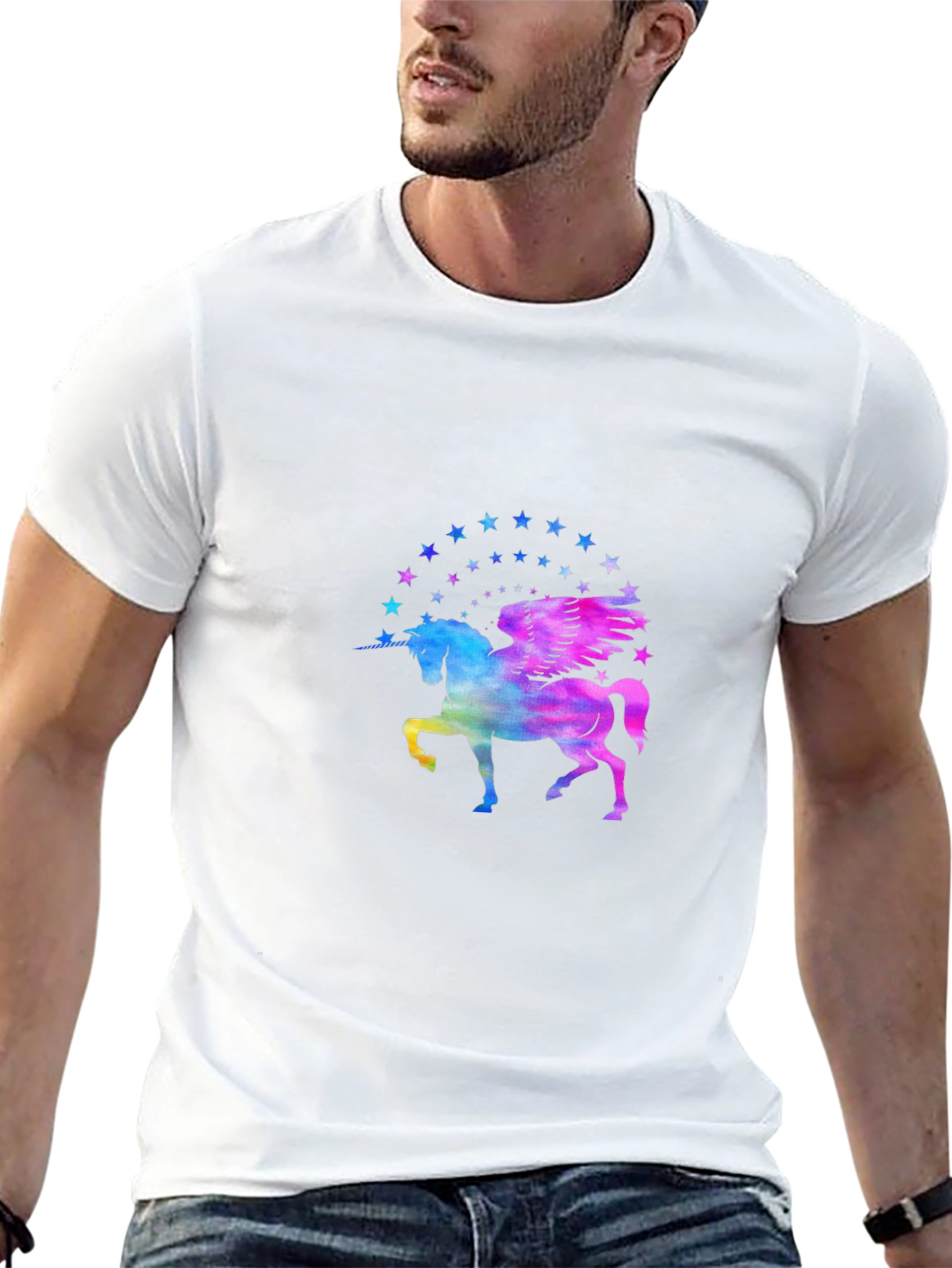 Unicorn Stars Graphic T-Shirt