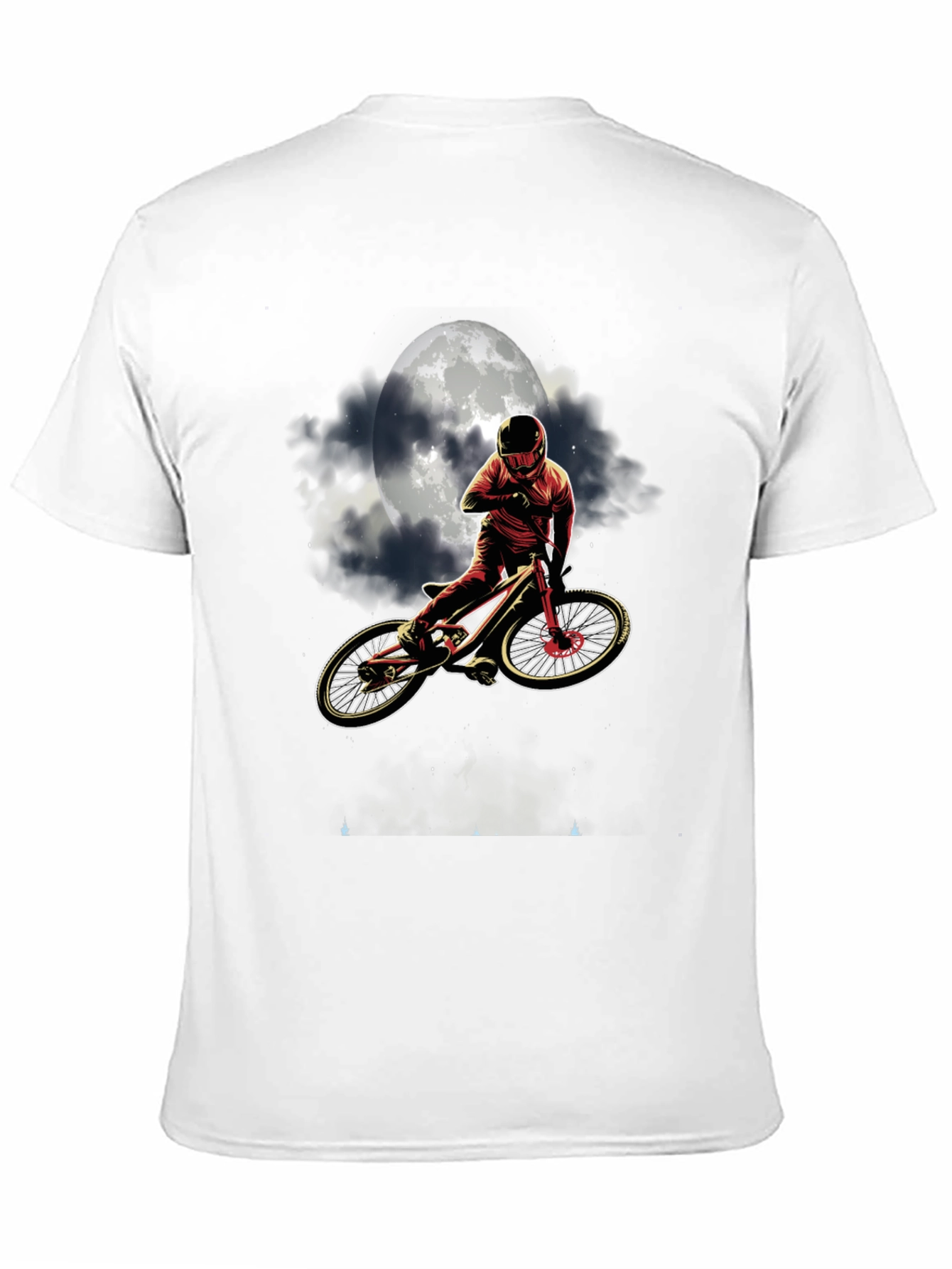 Mountain Bike Moon T-Shirt - Ride Under the Stars