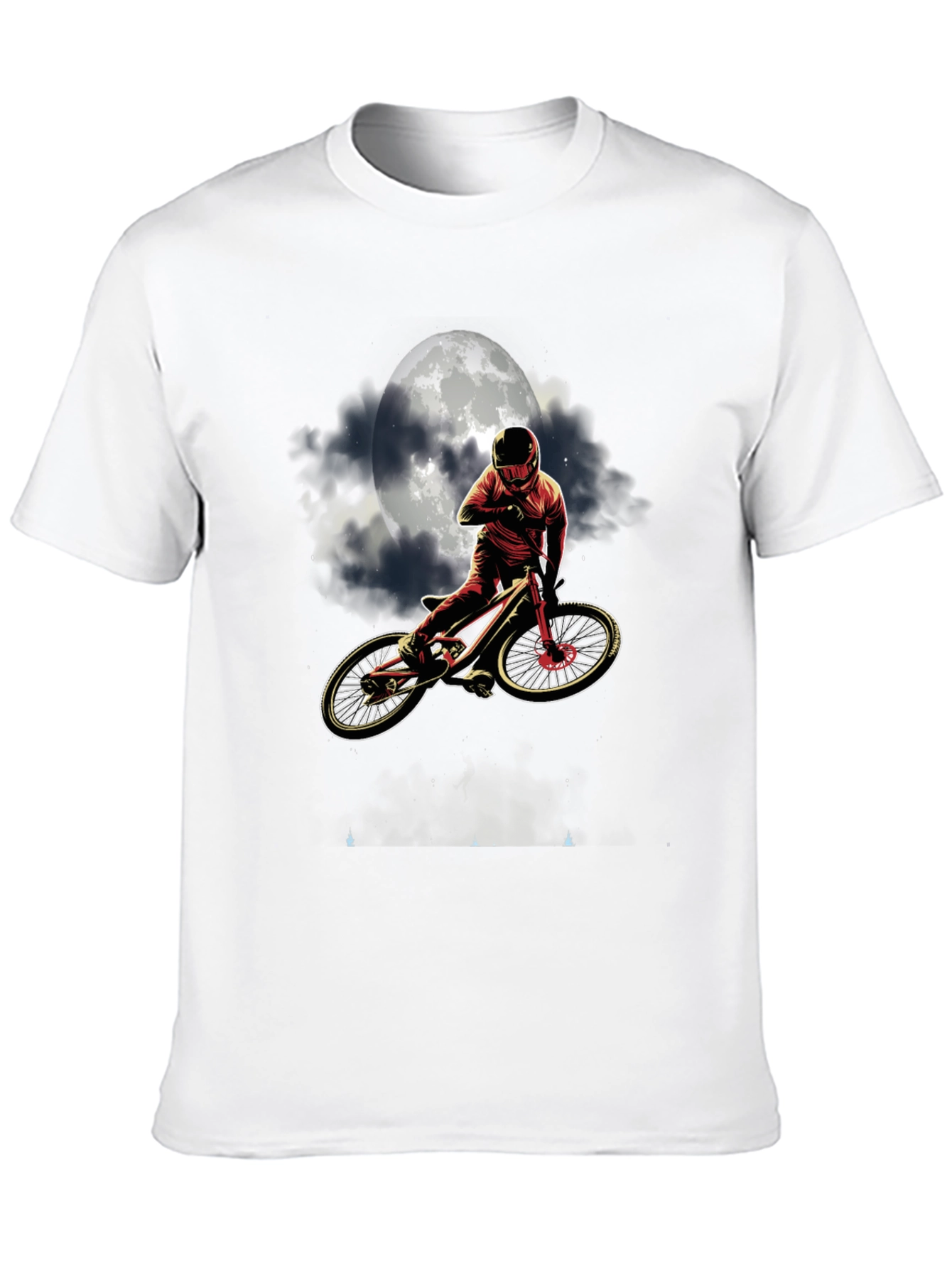 Mountain Bike Moon T-Shirt - Ride Under the Stars