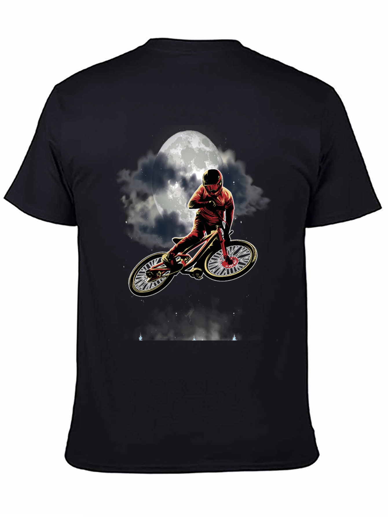 Mountain Bike Moon T-Shirt - Ride Under the Stars