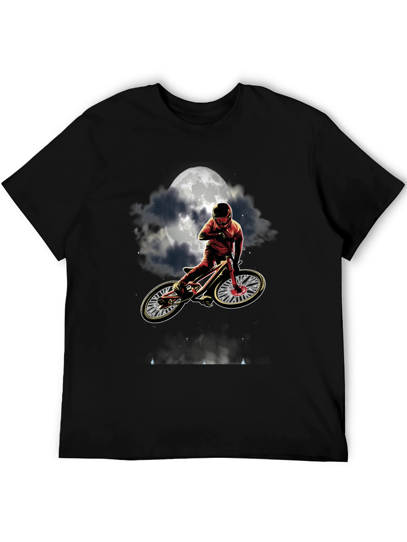 Mountain Bike Moon T-Shirt - Ride Under the Stars