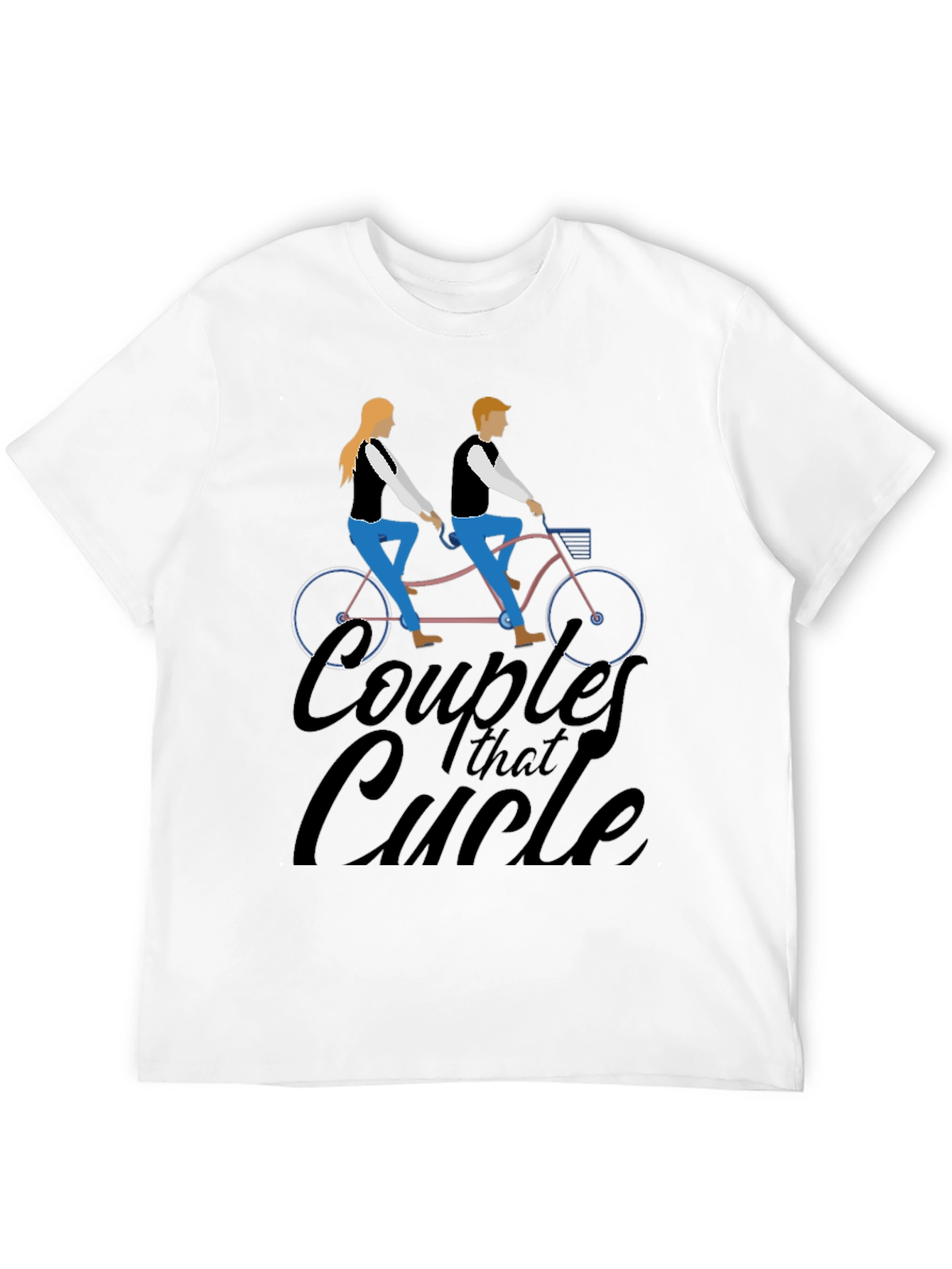Couples That Cycle T-Shirt - Black