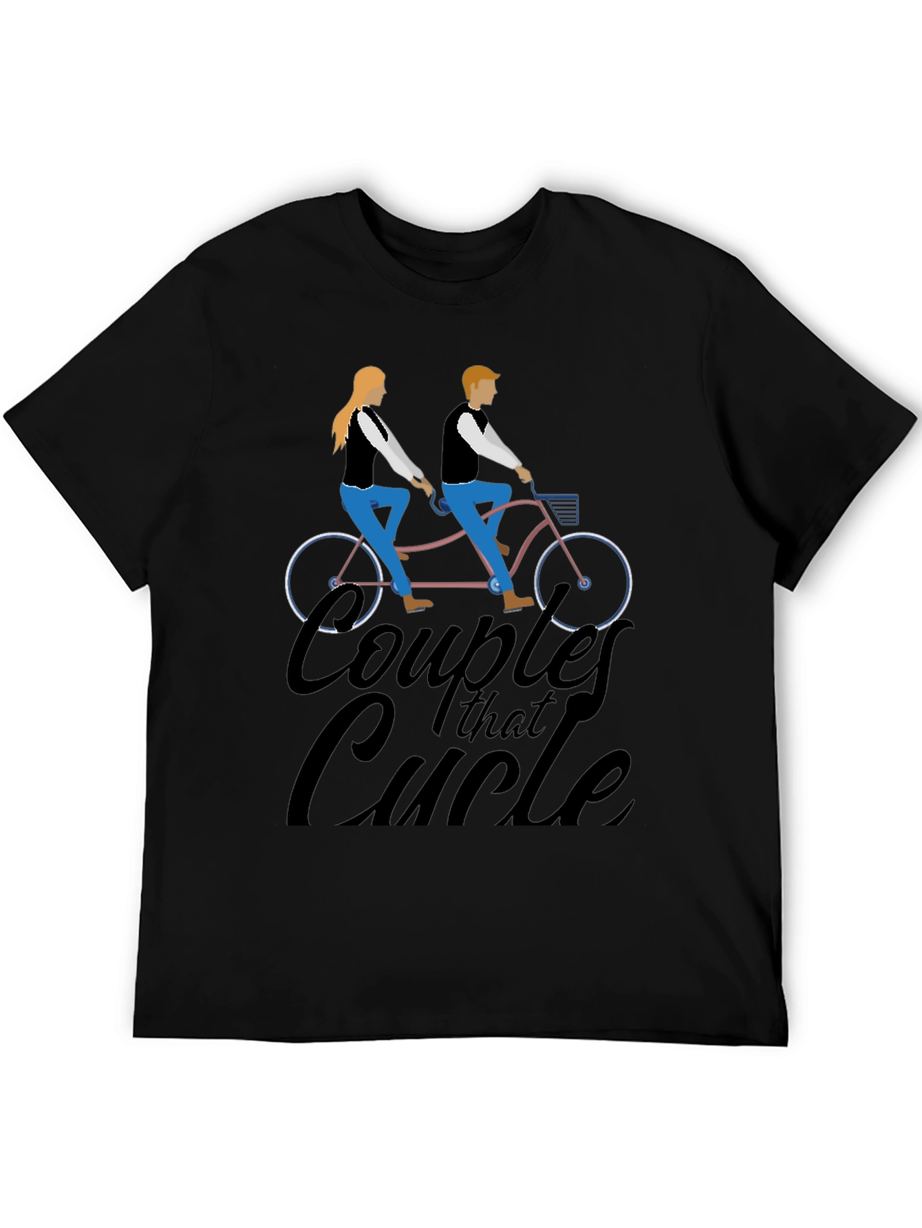 Couples That Cycle T-Shirt - Black