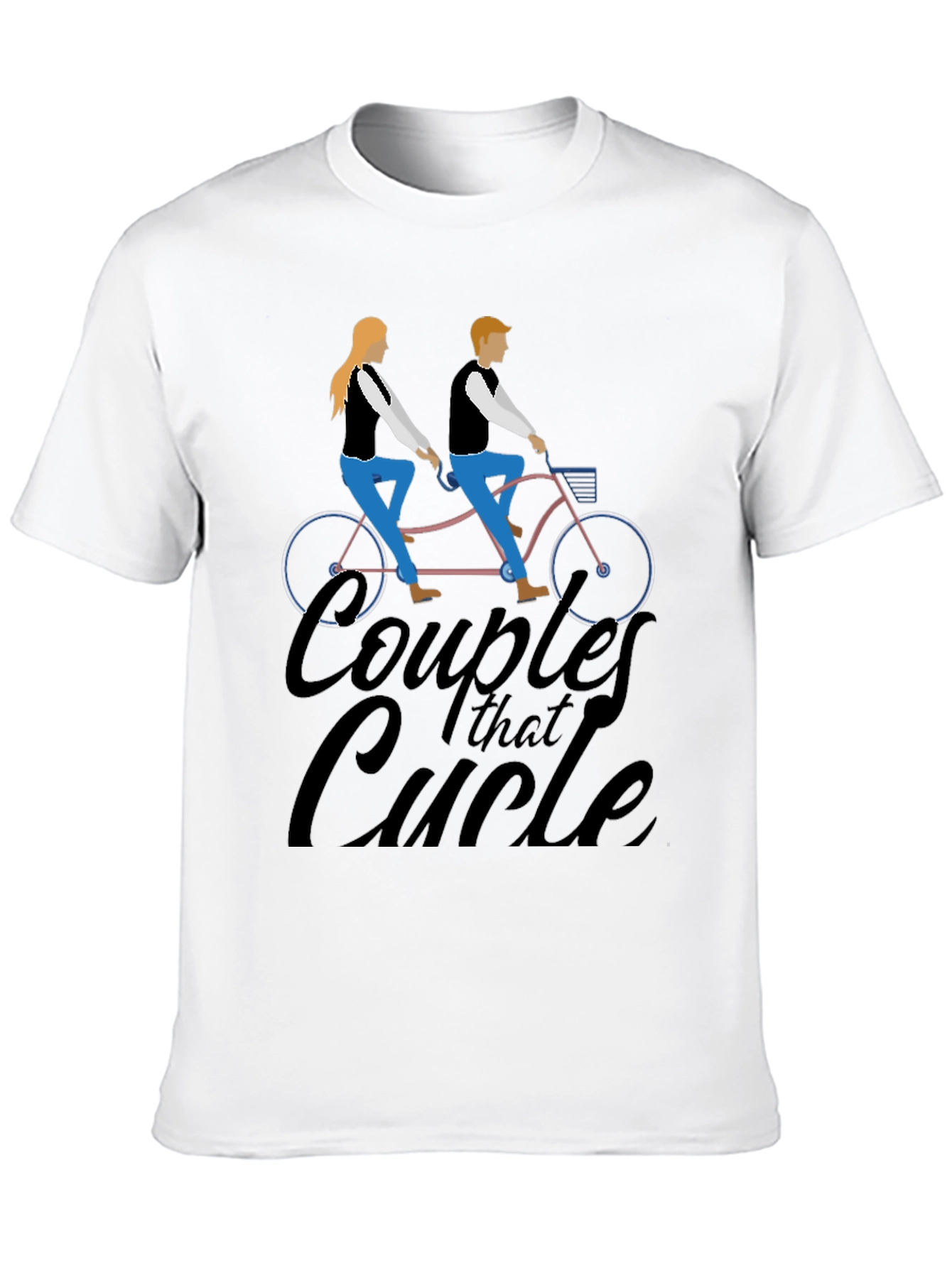 Couples That Cycle T-Shirt - Black