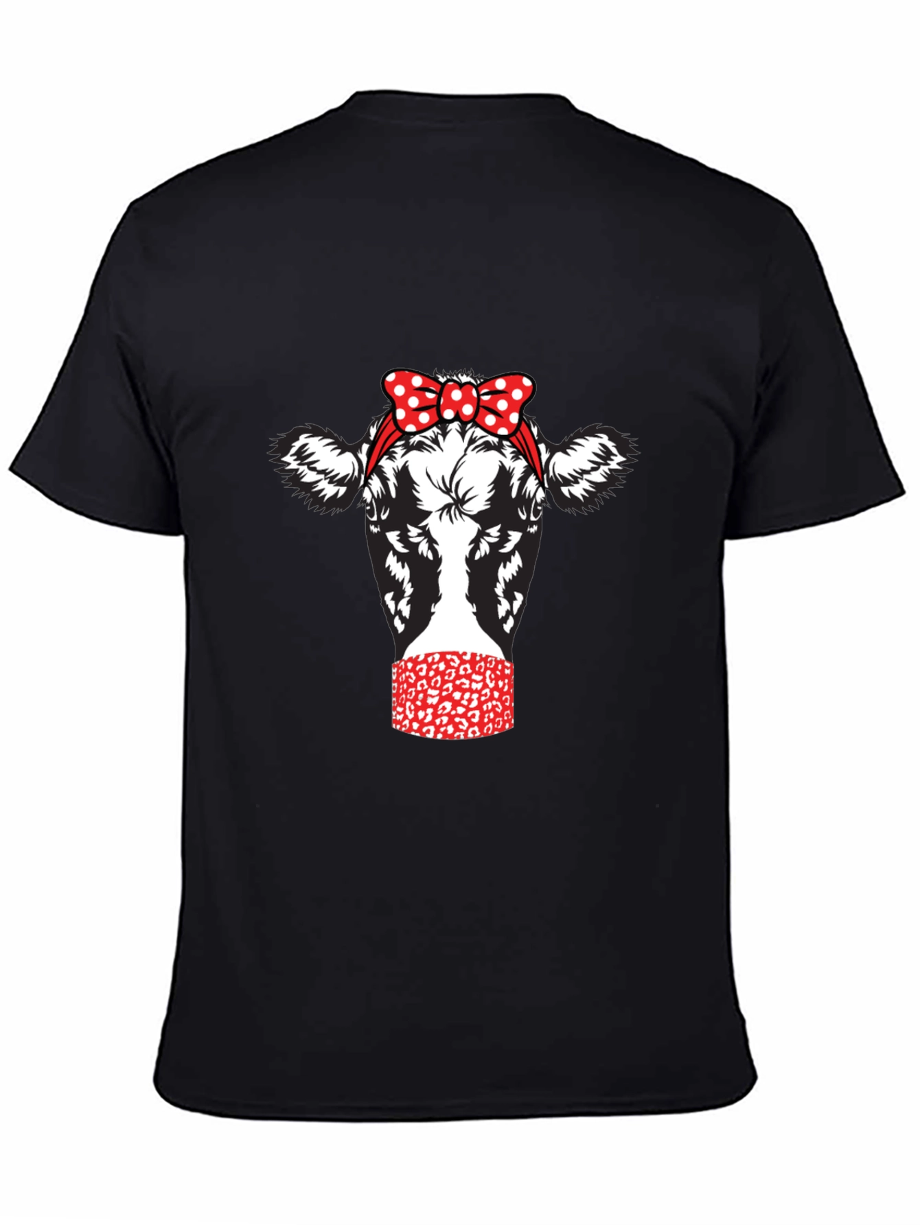 Cow with Bandana Graphic Tee