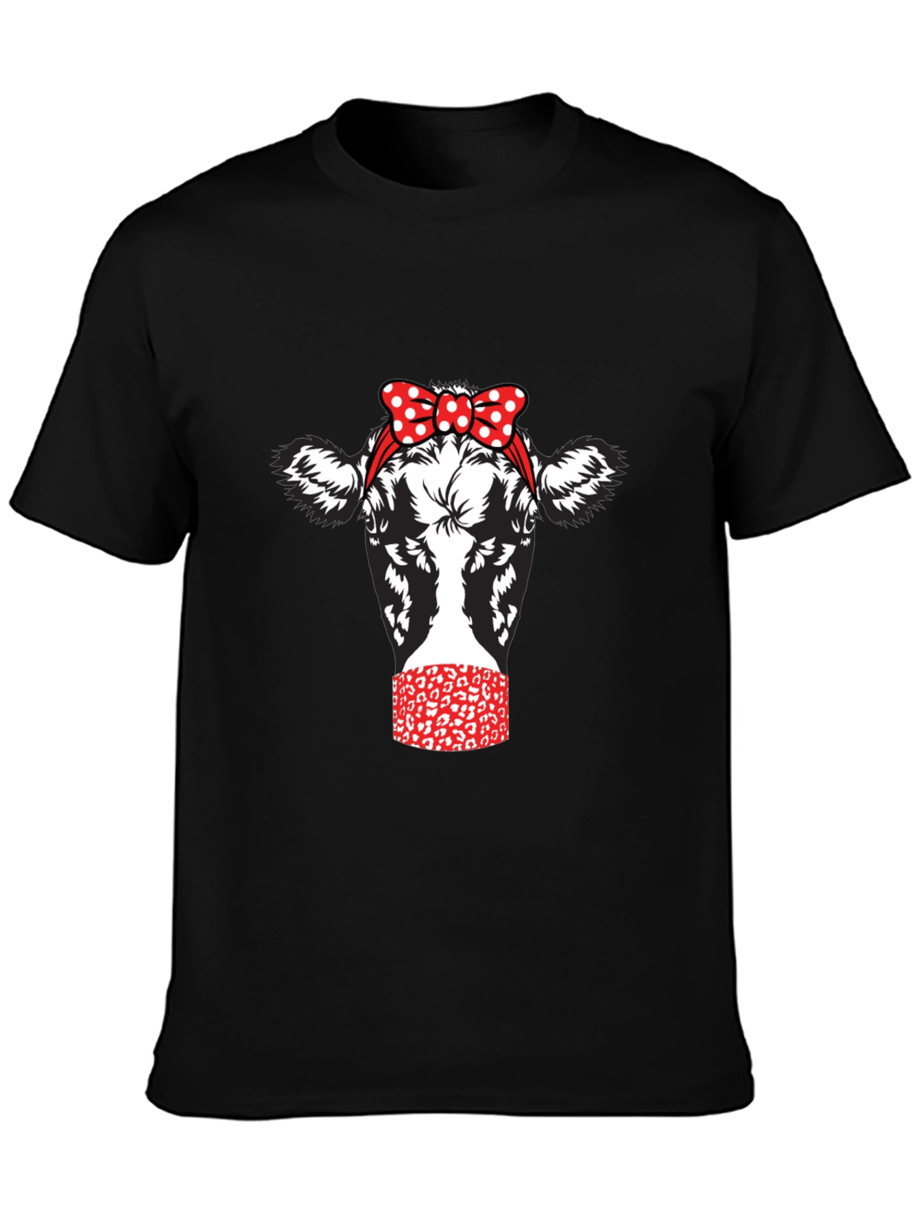 Cow with Bandana Graphic Tee