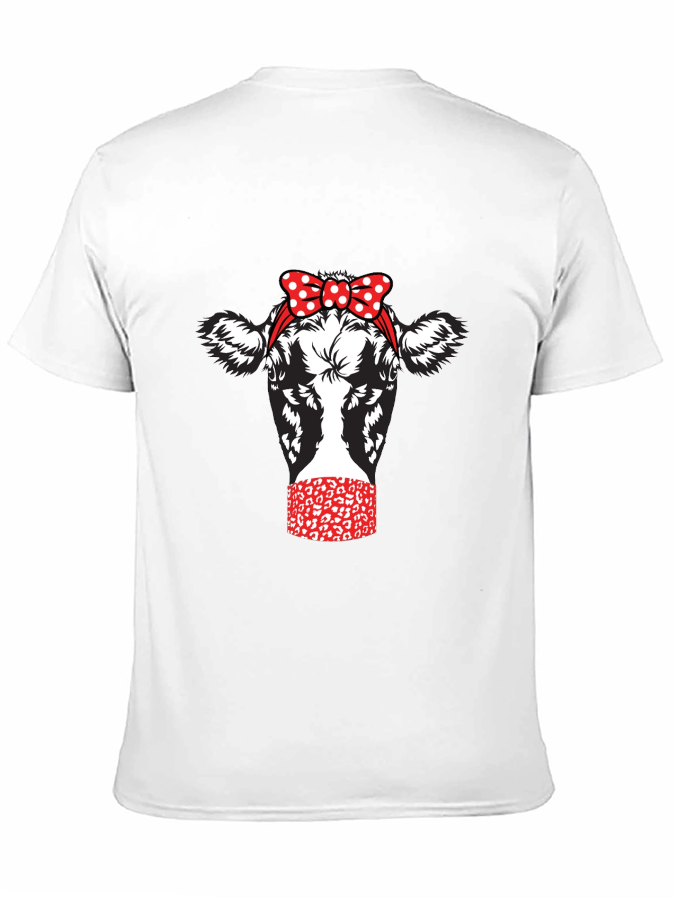 Cow with Bandana Graphic Tee