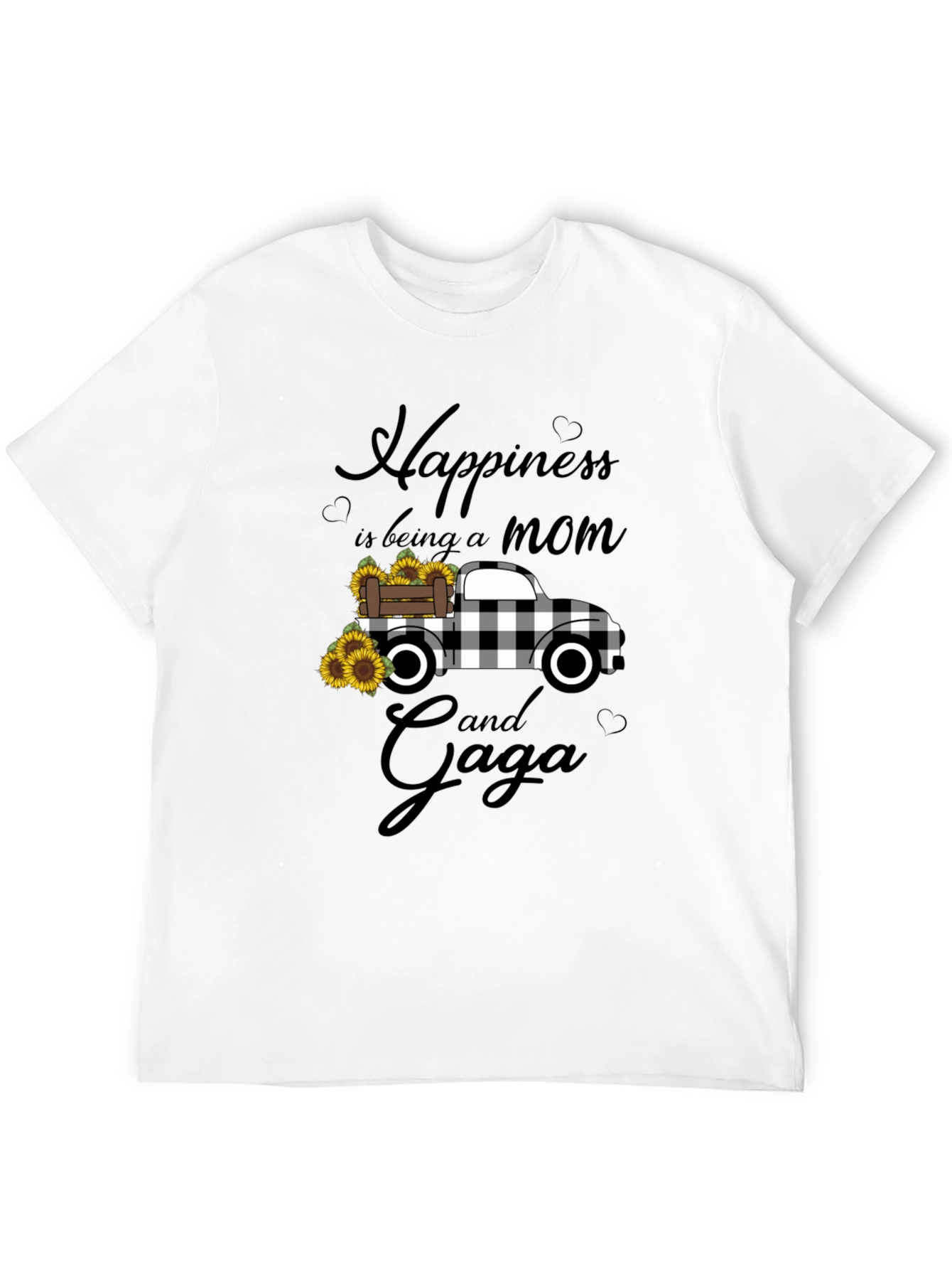 Happiness is Being a Mom and Gaga Truck T-Shirt