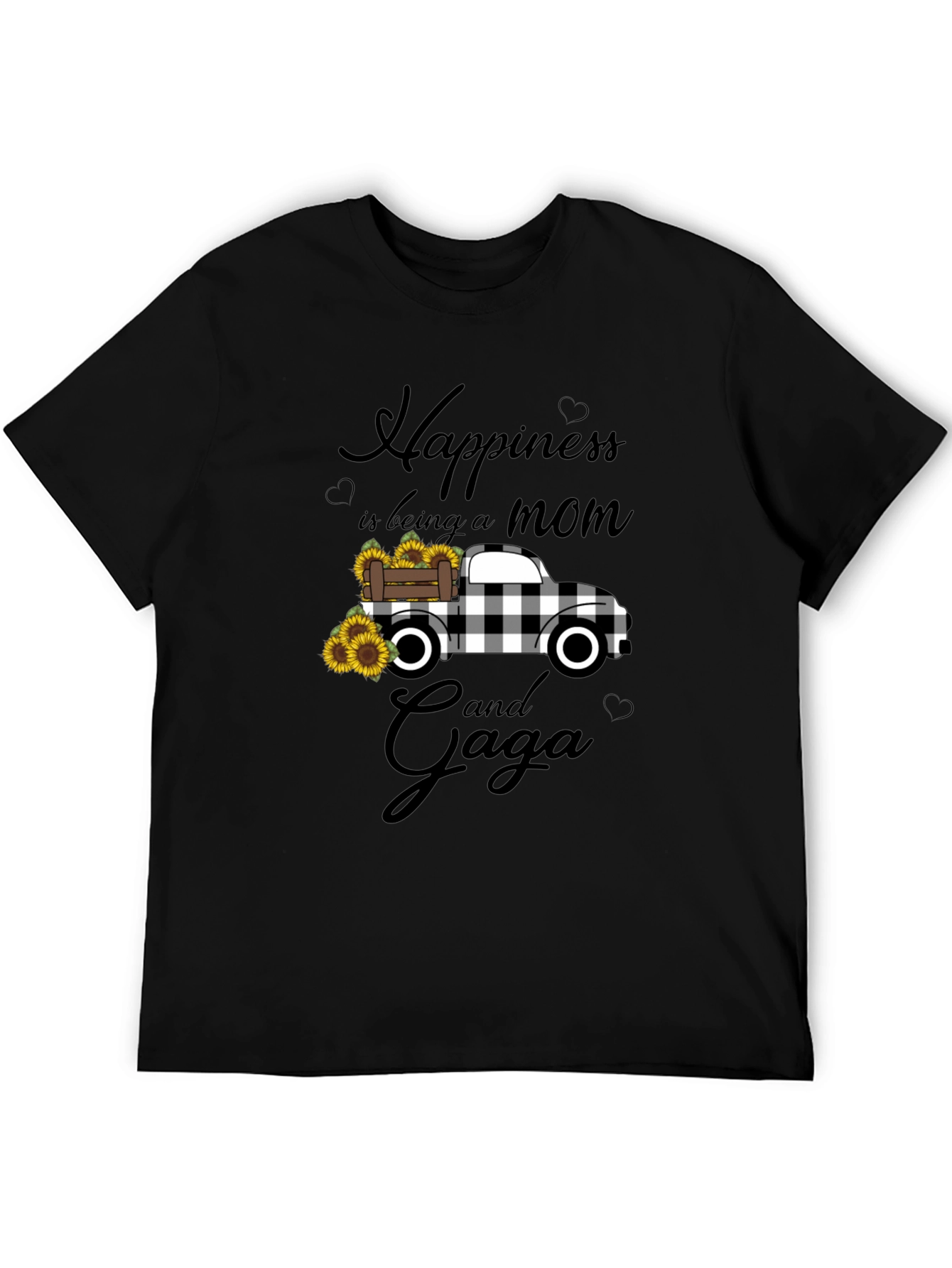 Happiness is Being a Mom and Gaga Truck T-Shirt