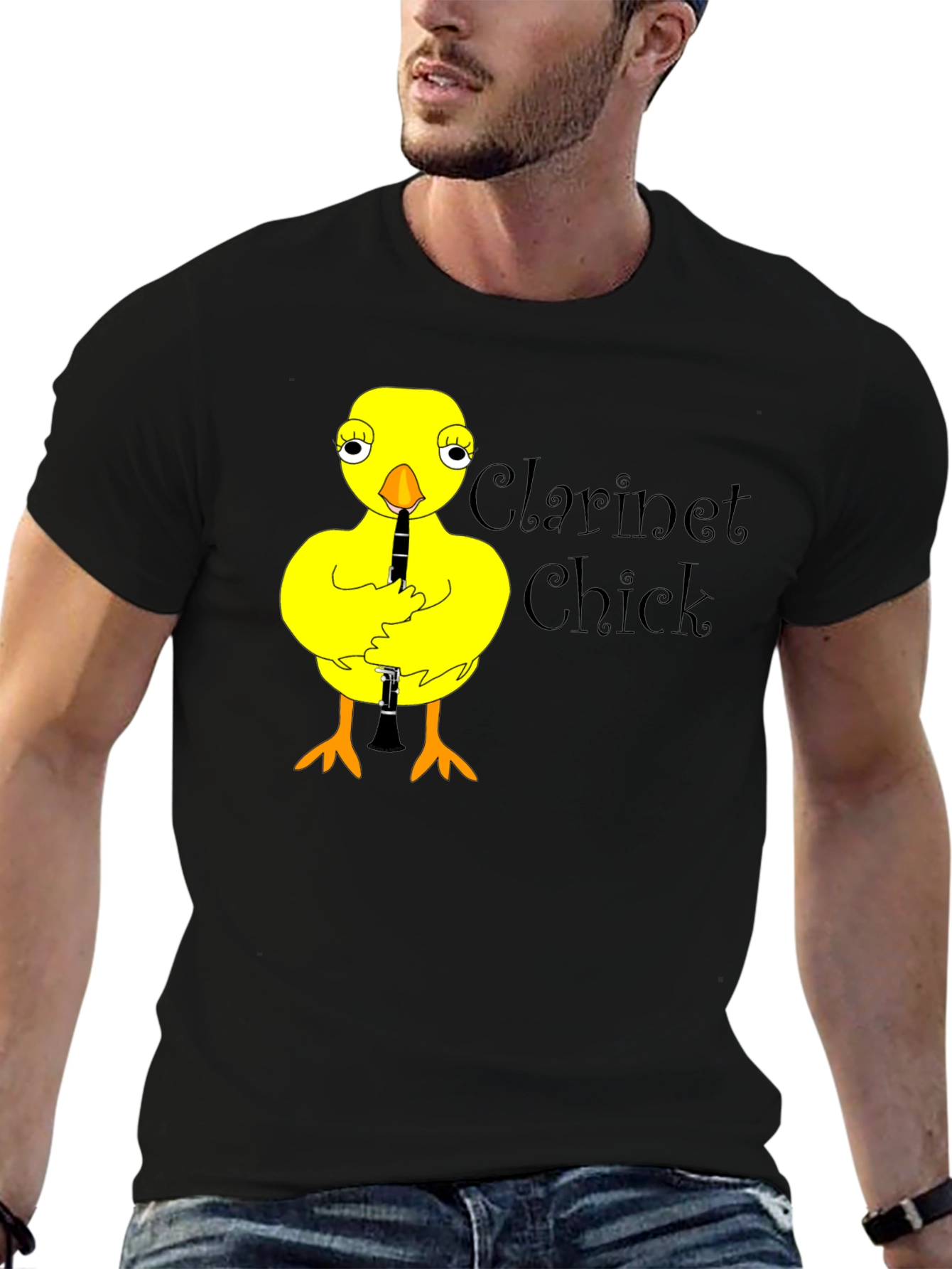 Clarinet Chick T-Shirt Funny Music Tee