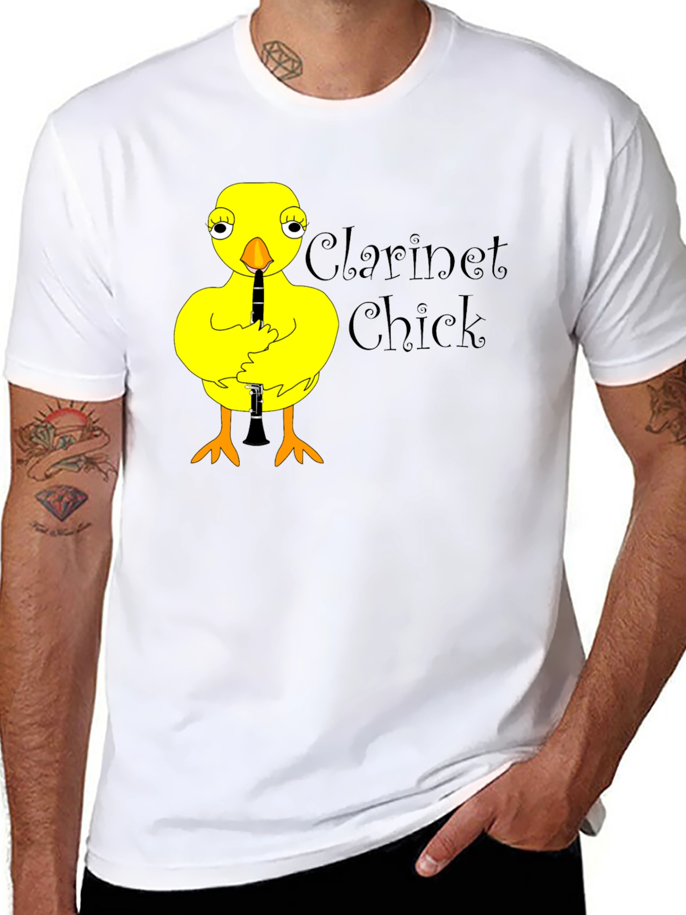 Clarinet Chick T-Shirt Funny Music Tee