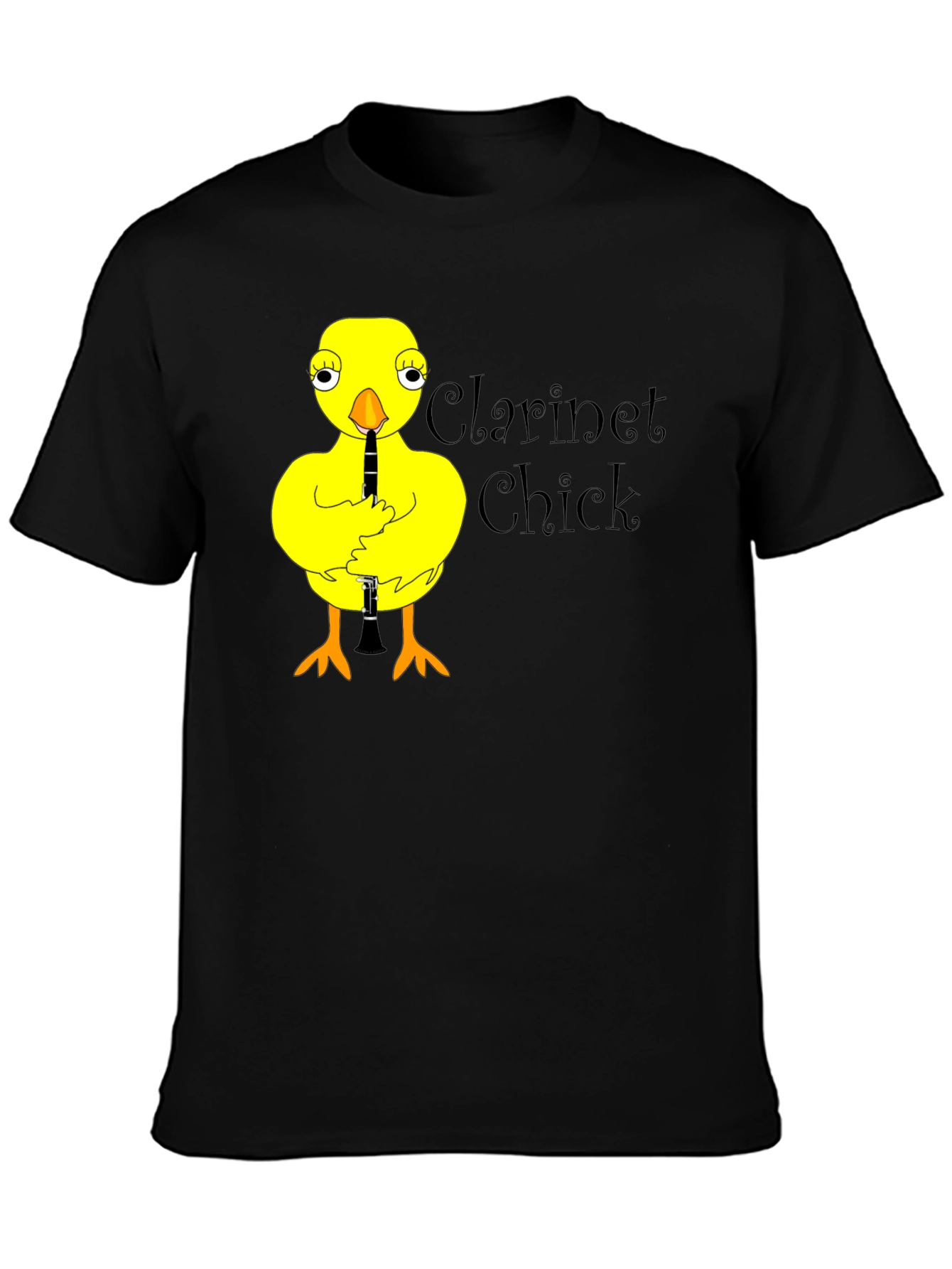 Clarinet Chick T-Shirt Funny Music Tee