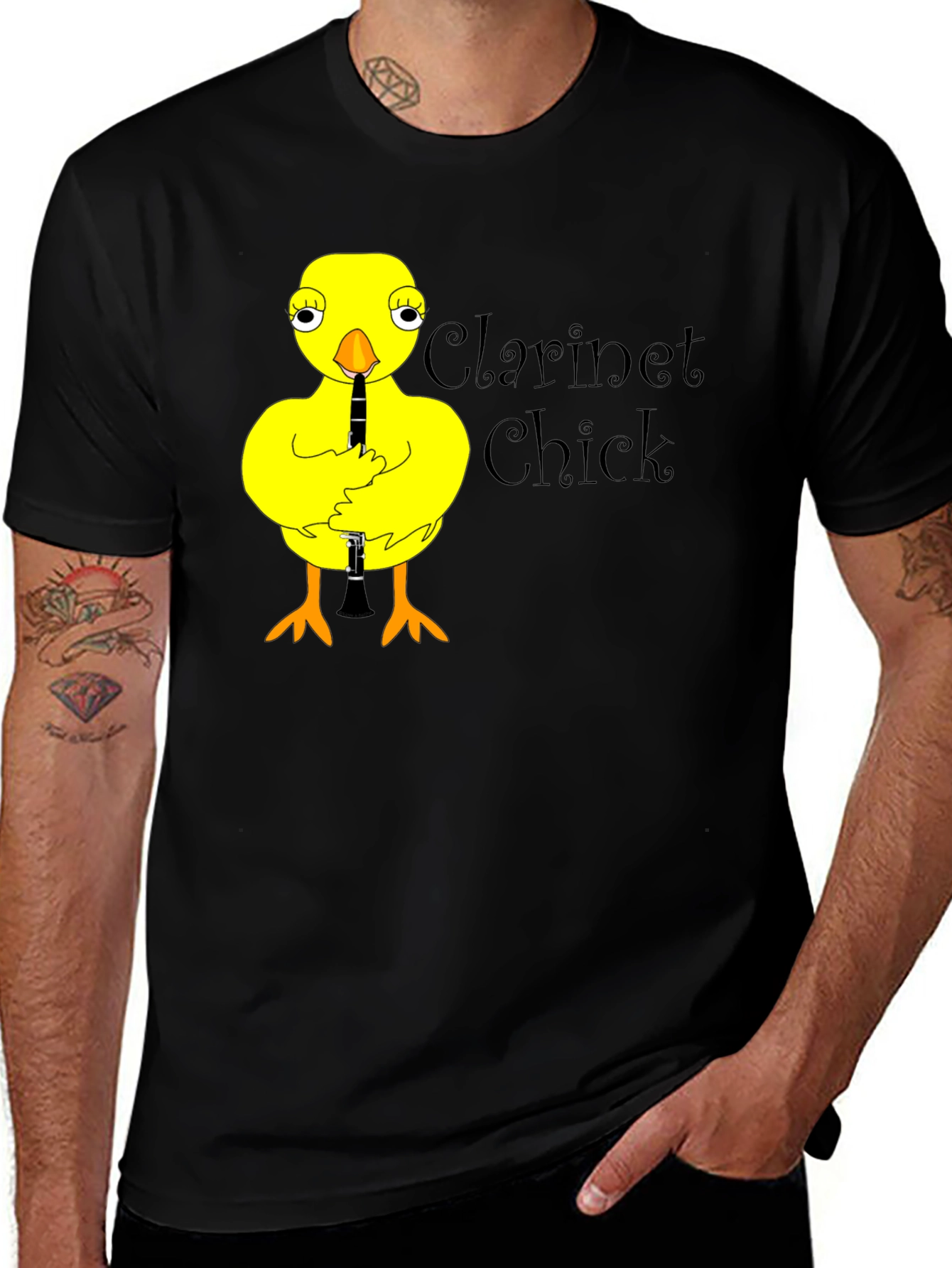 Clarinet Chick T-Shirt Funny Music Tee