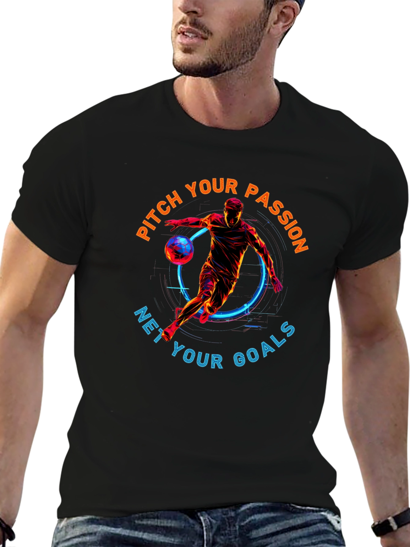 Pitch Your Passion T-Shirt | Soccer Graphic Tee