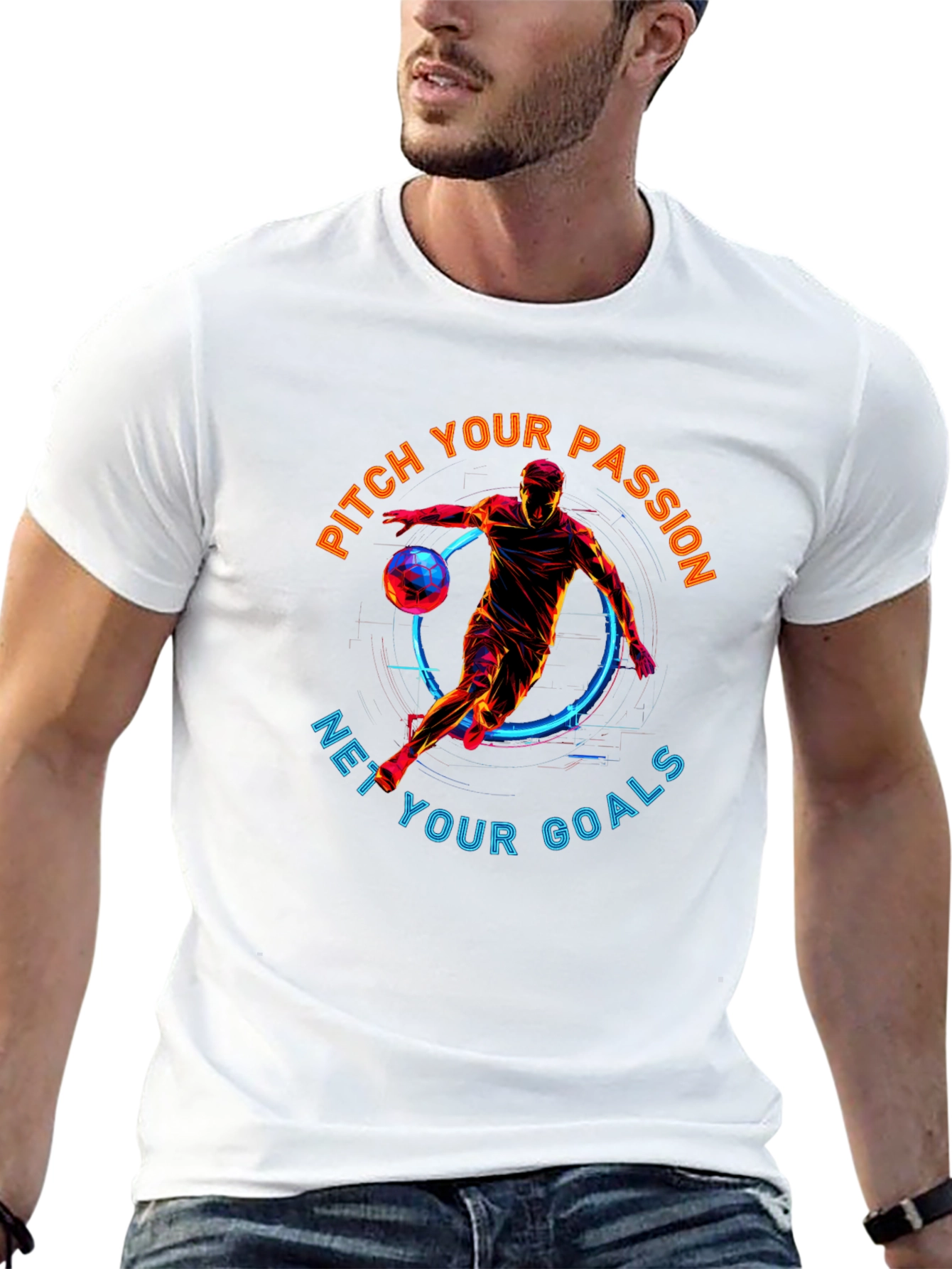 Pitch Your Passion T-Shirt | Soccer Graphic Tee