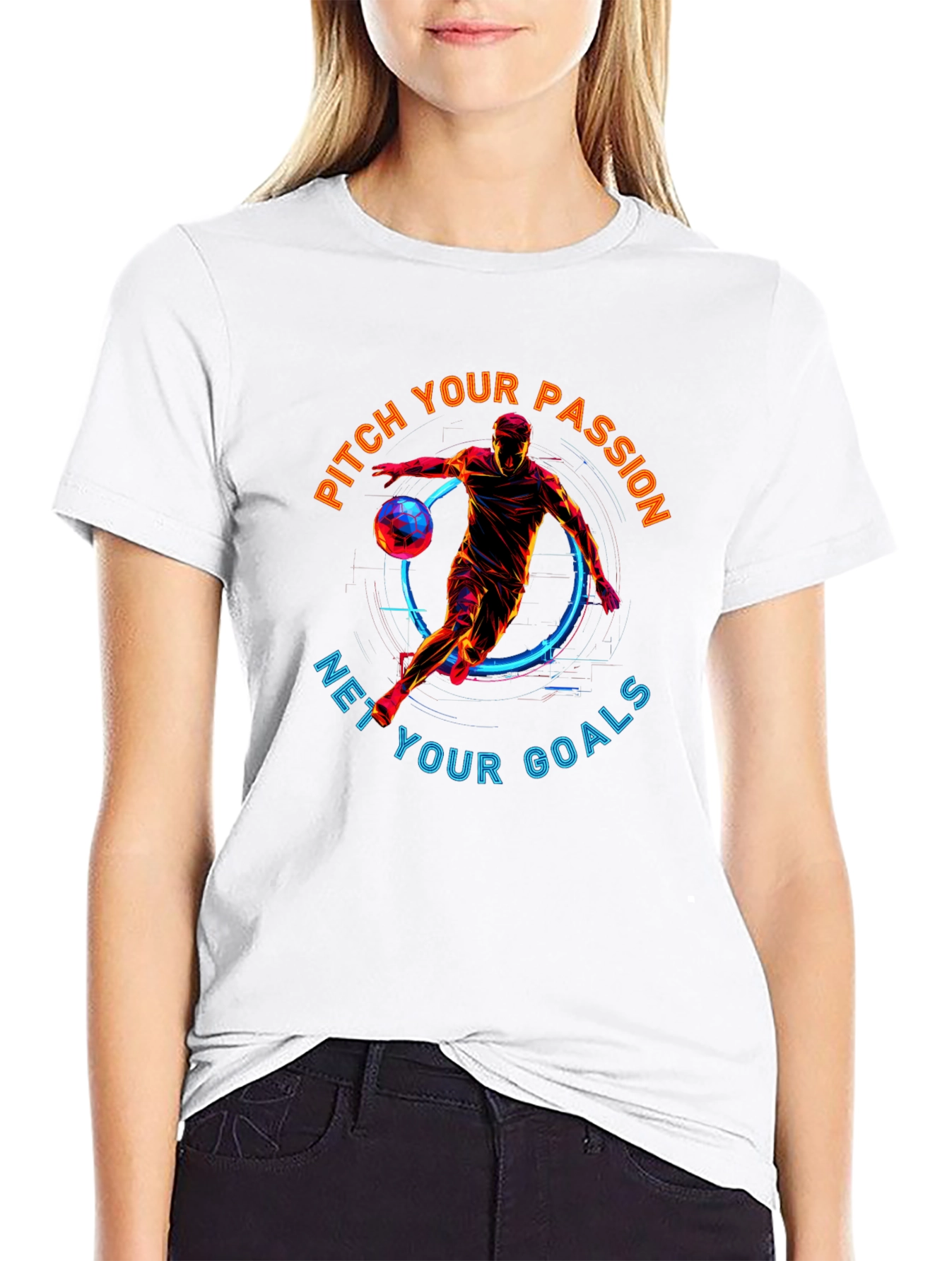 Pitch Your Passion T-Shirt | Soccer Graphic Tee