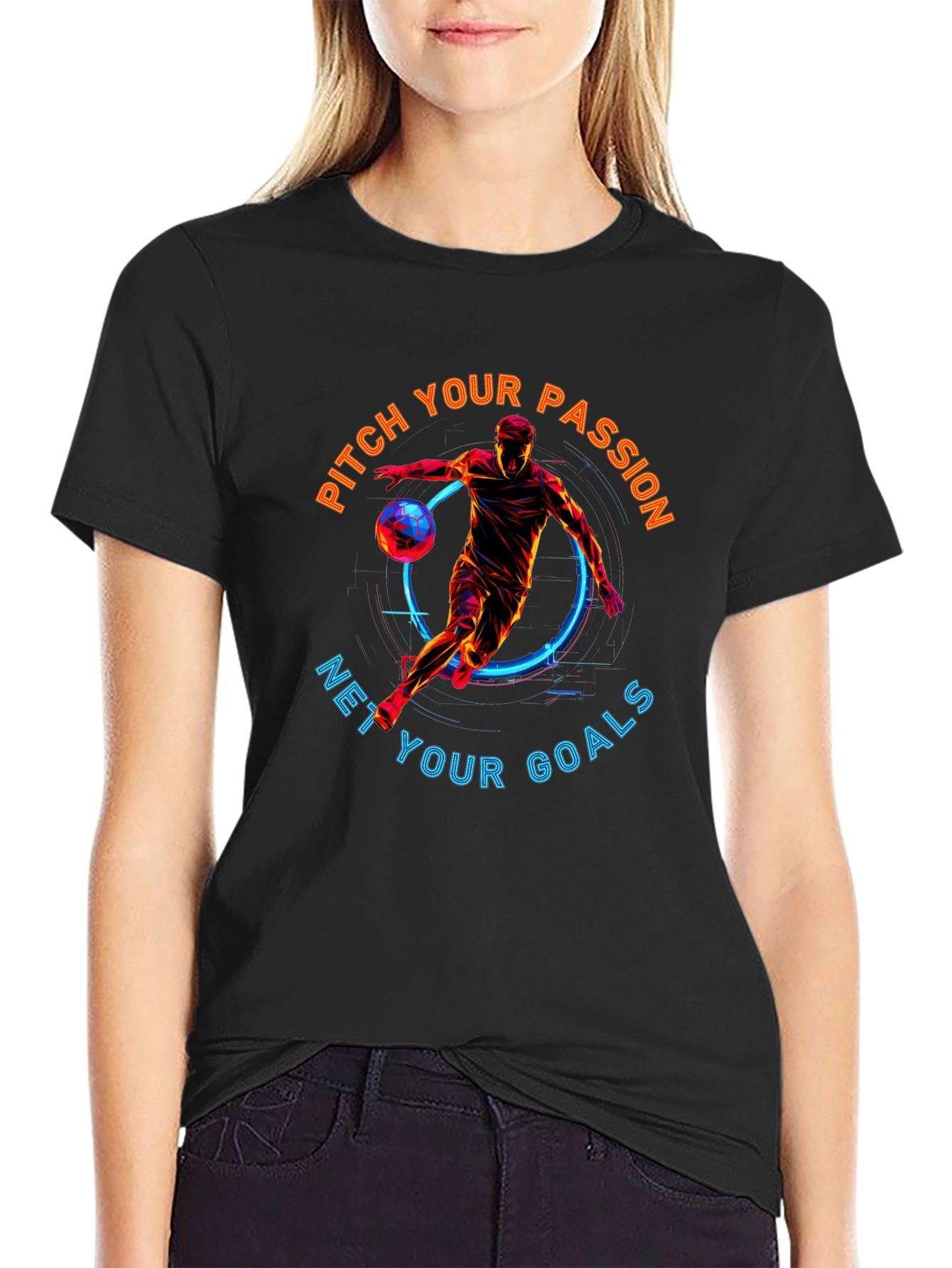 Pitch Your Passion T-Shirt | Soccer Graphic Tee