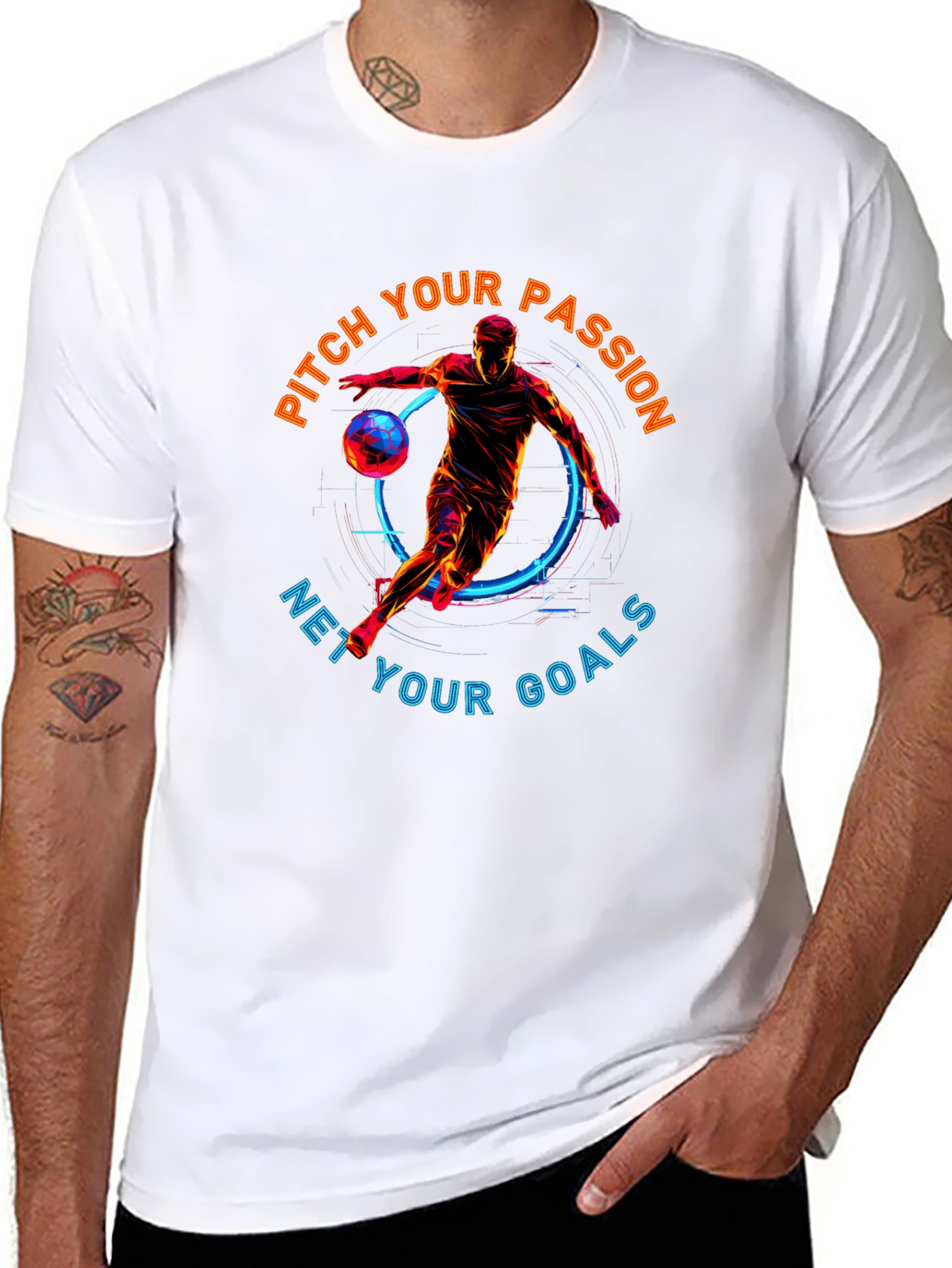 Pitch Your Passion T-Shirt | Soccer Graphic Tee