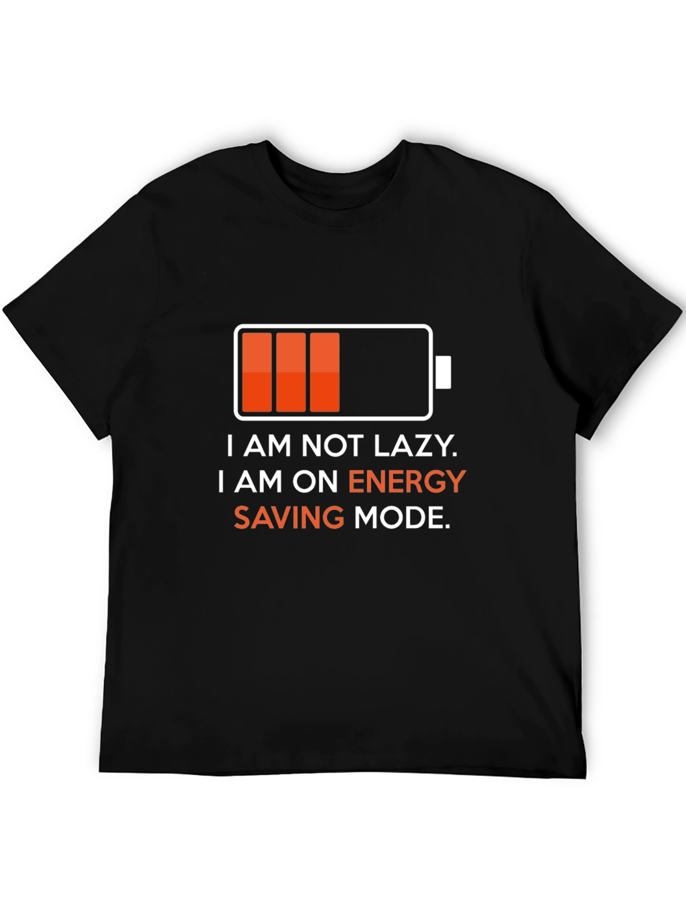 Energy Saving Mode T-Shirt - Funny Lazy Graphic Tee