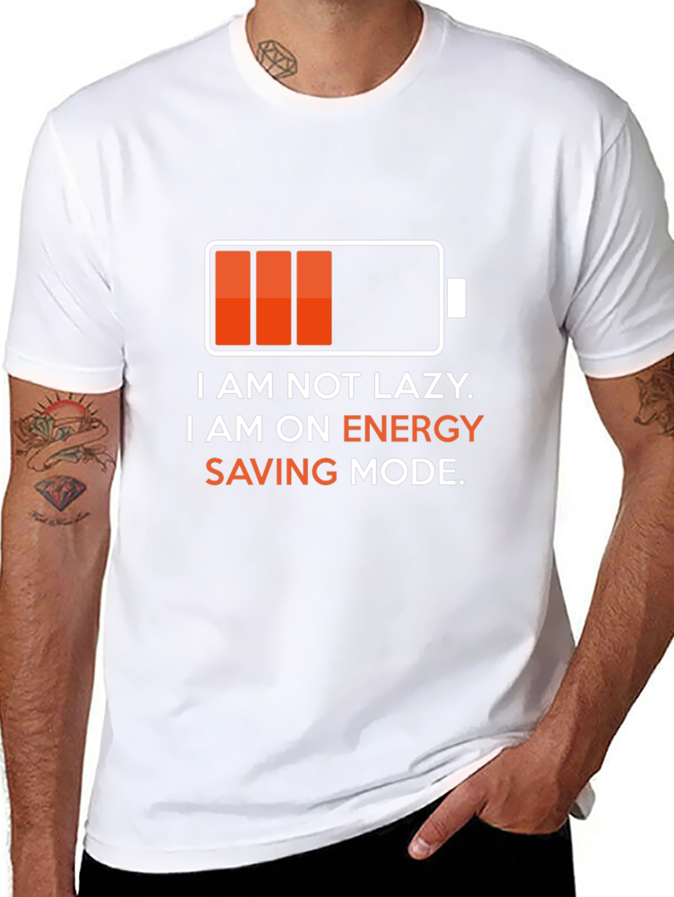 Energy Saving Mode T-Shirt - Funny Lazy Graphic Tee