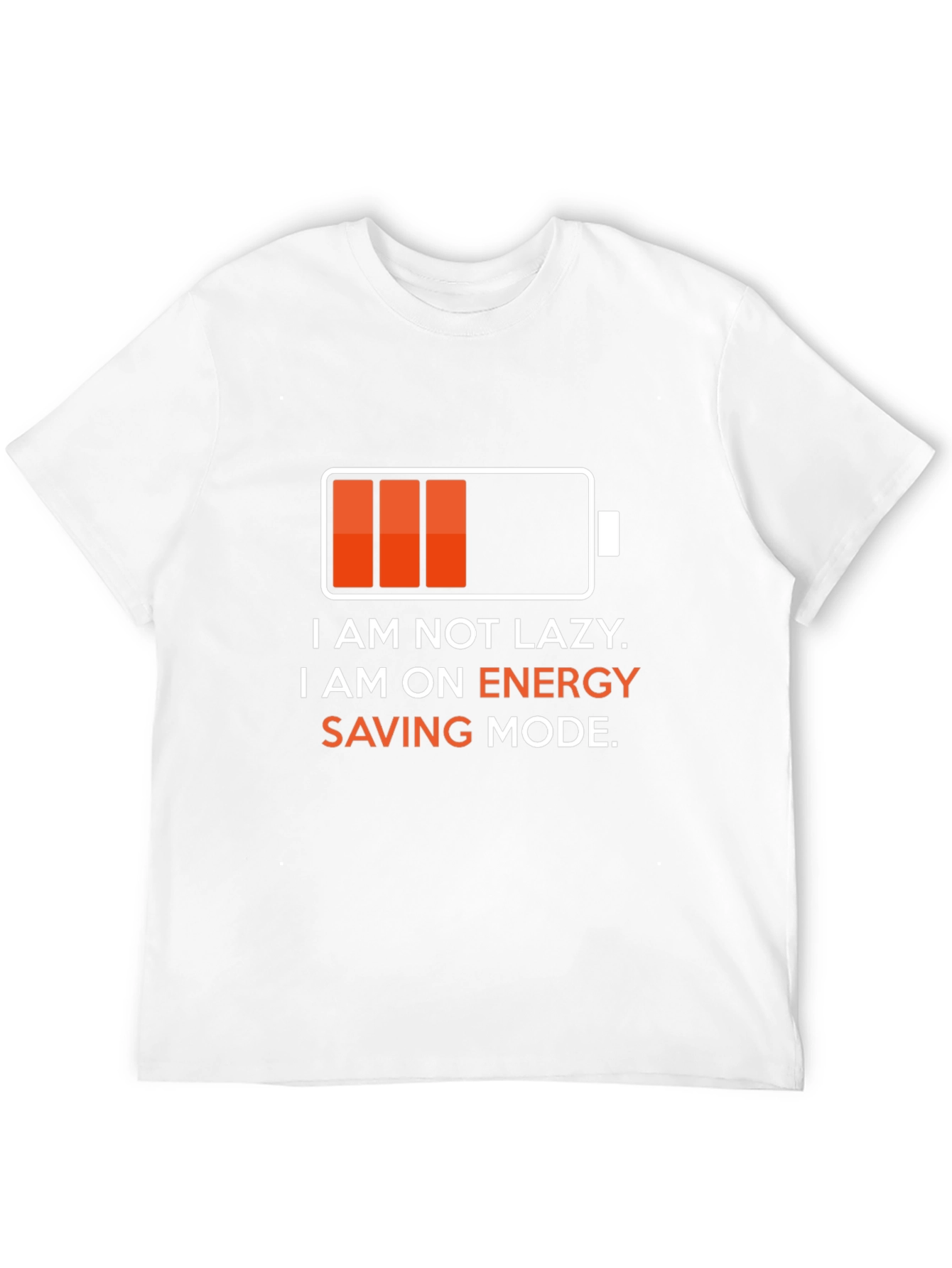 Energy Saving Mode T-Shirt - Funny Lazy Graphic Tee