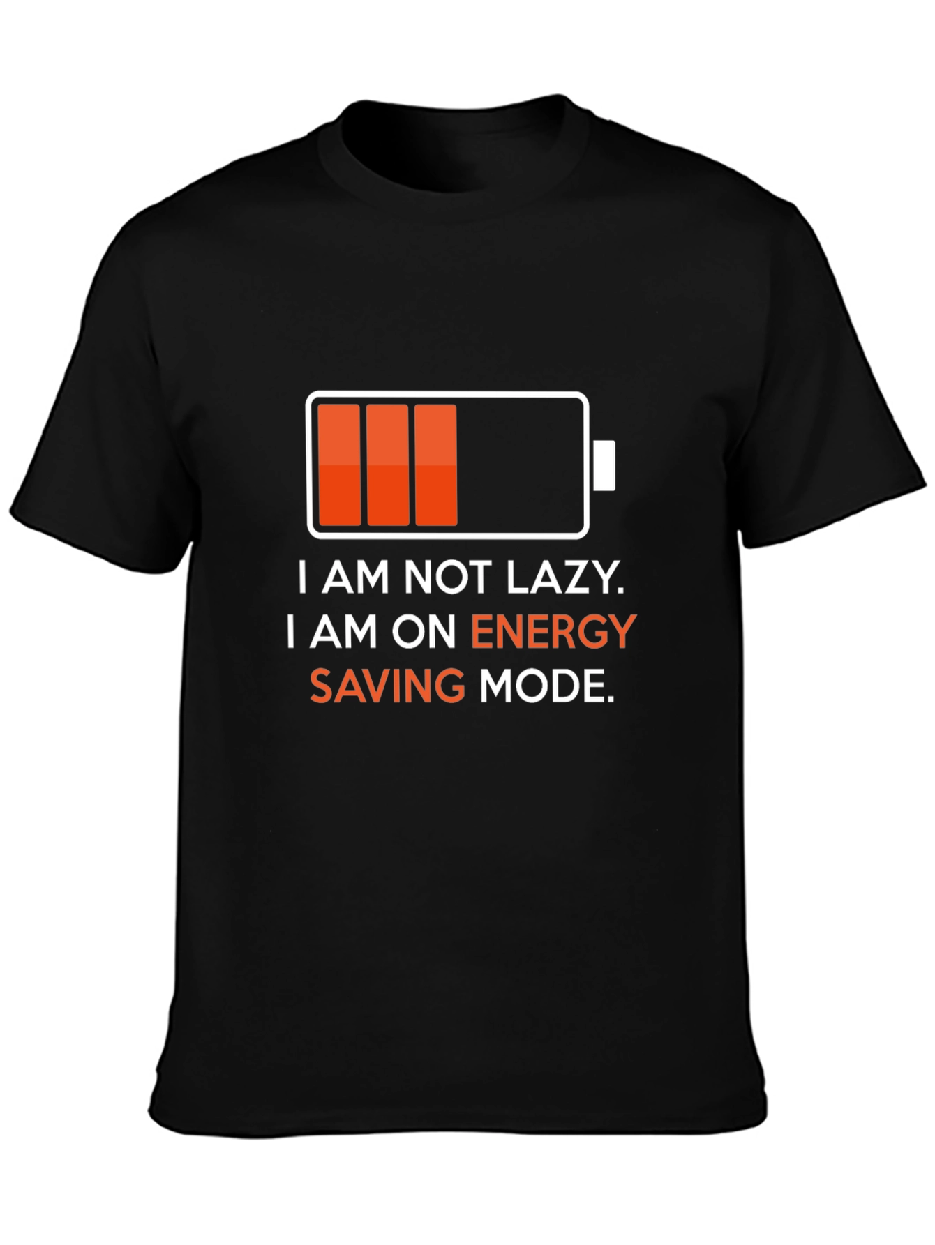 Energy Saving Mode T-Shirt - Funny Lazy Graphic Tee