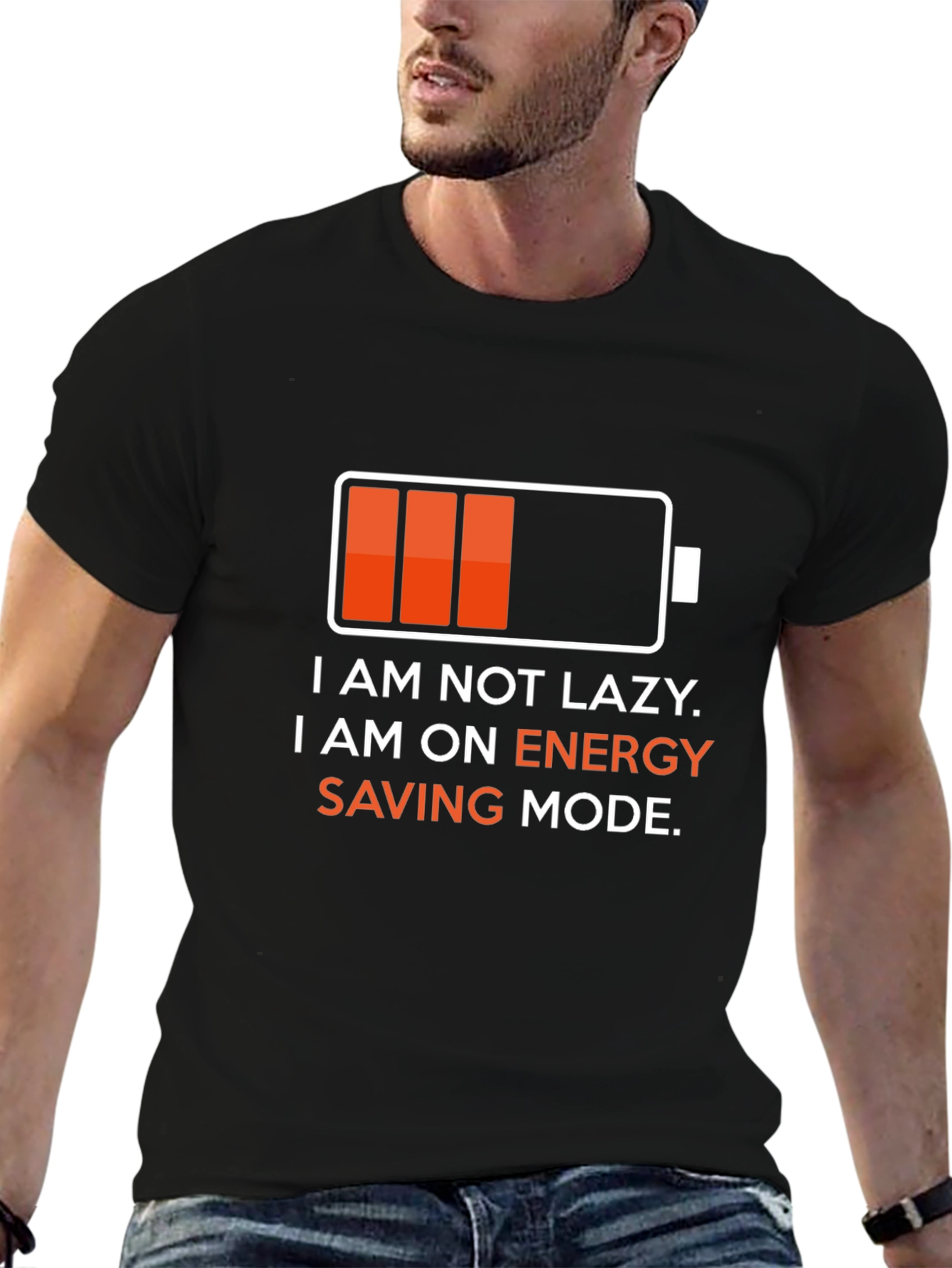 Energy Saving Mode T-Shirt - Funny Lazy Graphic Tee
