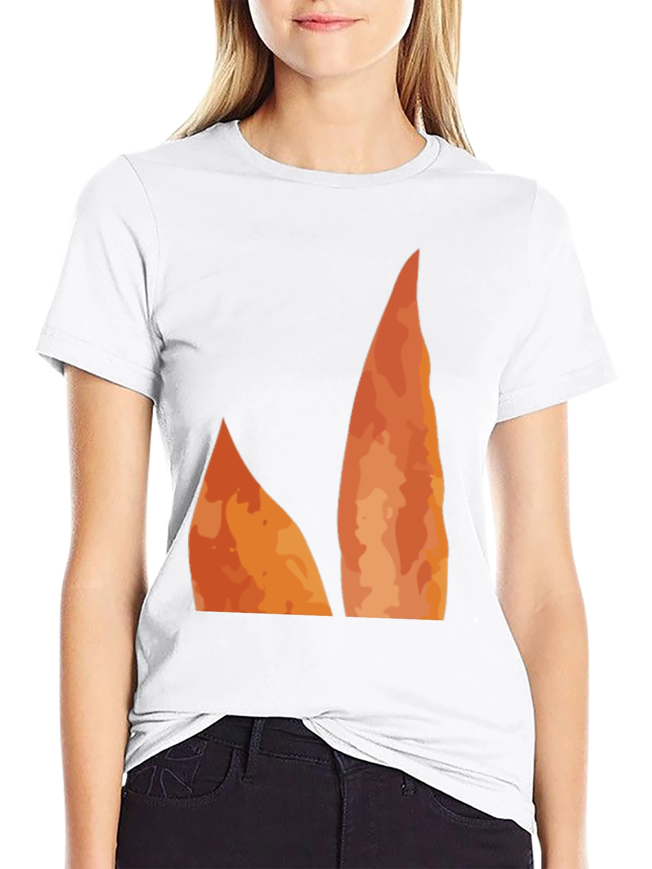 Flame Graphic Black Tee - Unique Design