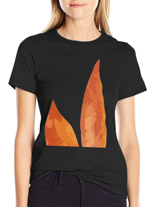 Flame Graphic Black Tee - Unique Design